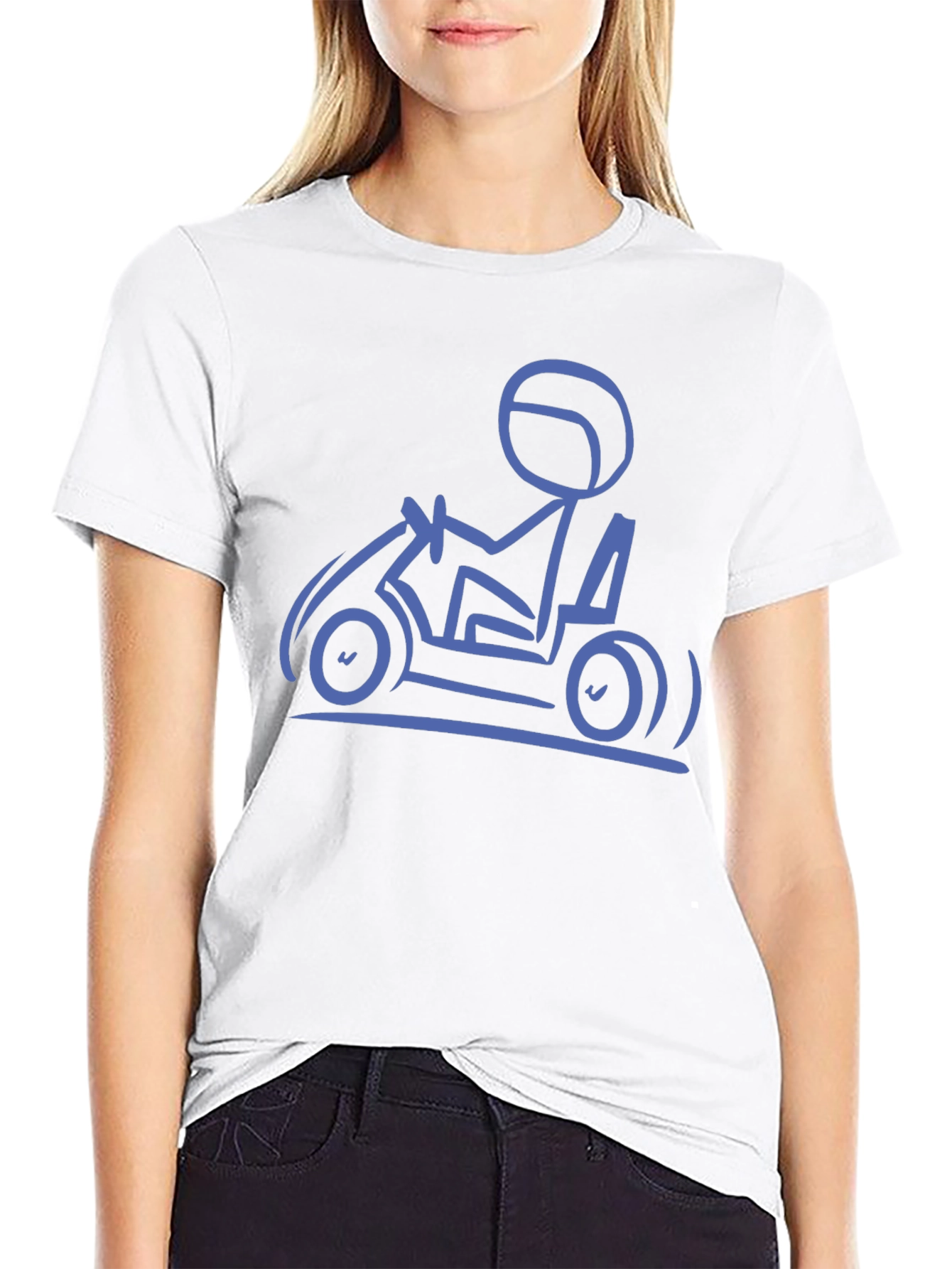 Go-Kart Enthusiast Graphic Tee - Black
