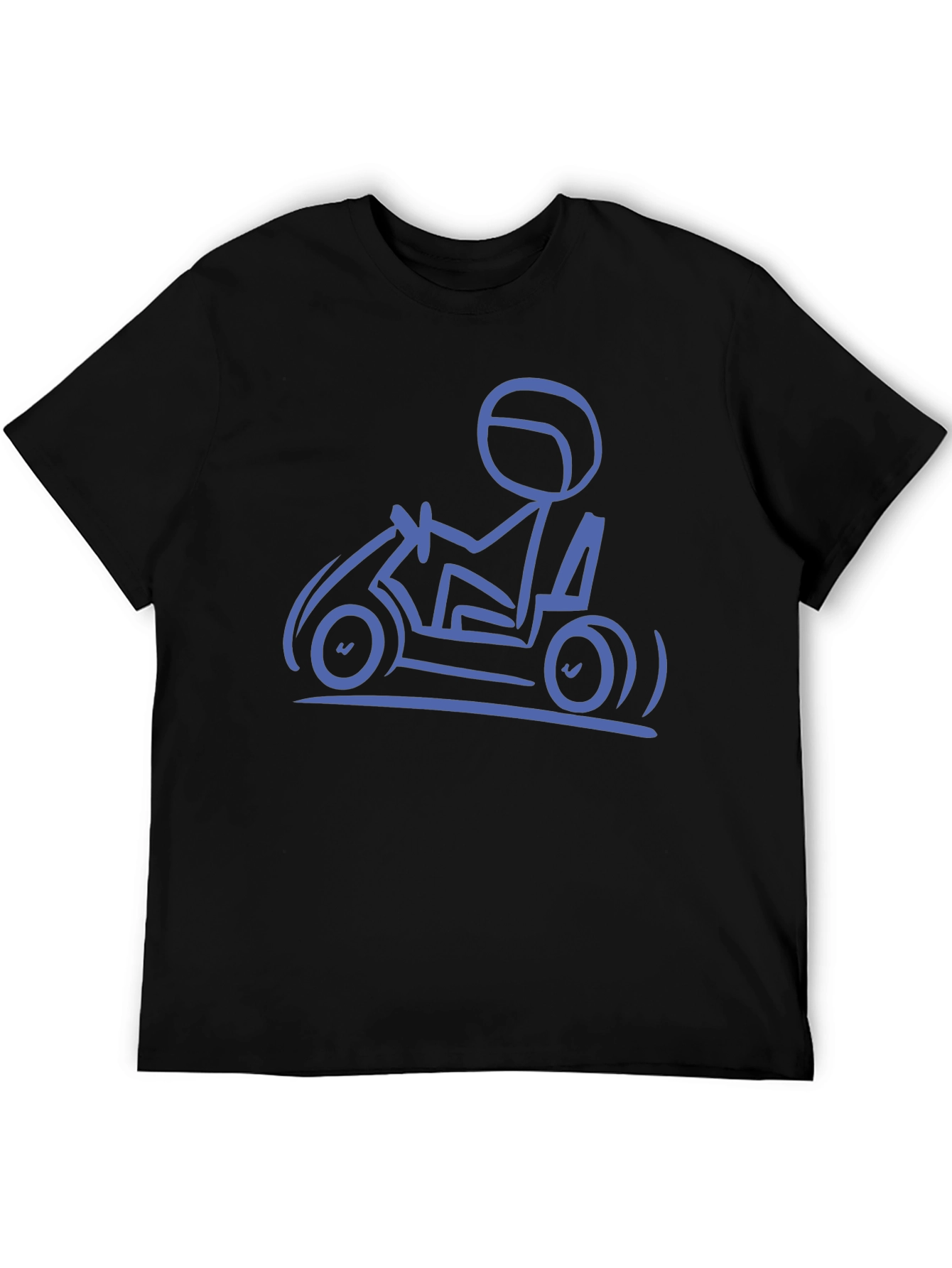 Go-Kart Enthusiast Graphic Tee - Black