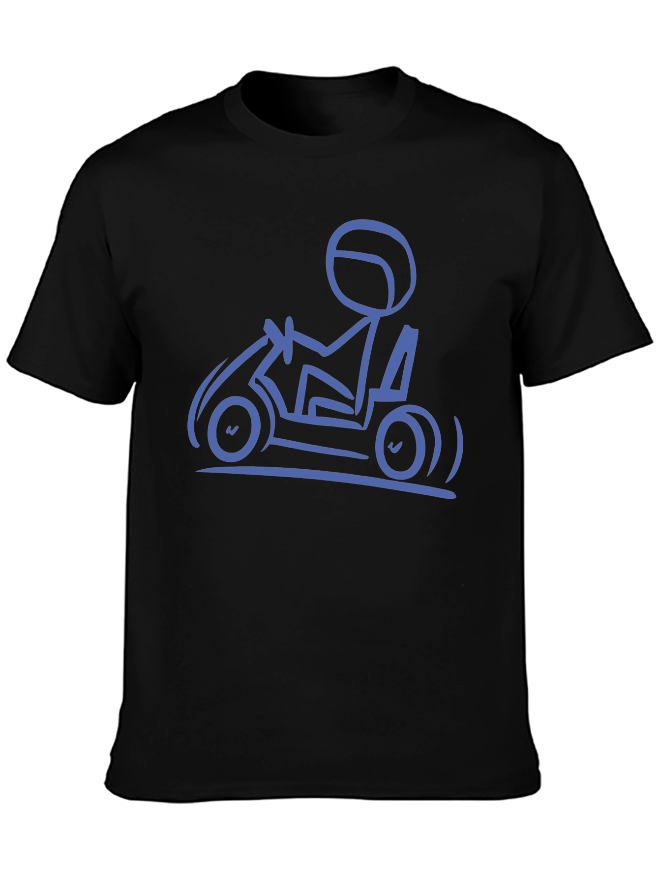 Go-Kart Enthusiast Graphic Tee - Black