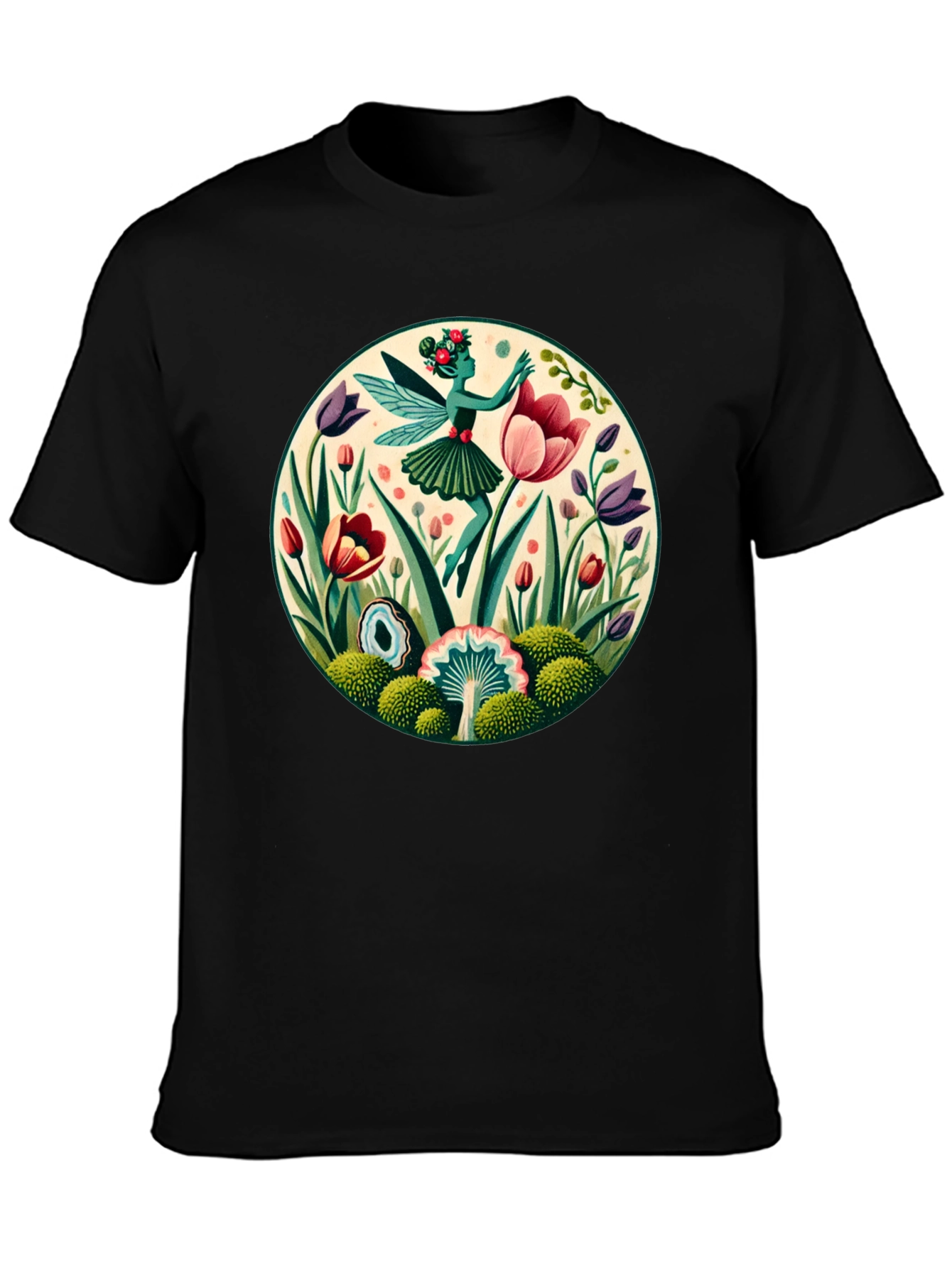 Fairy in Garden Graphic T-Shirt