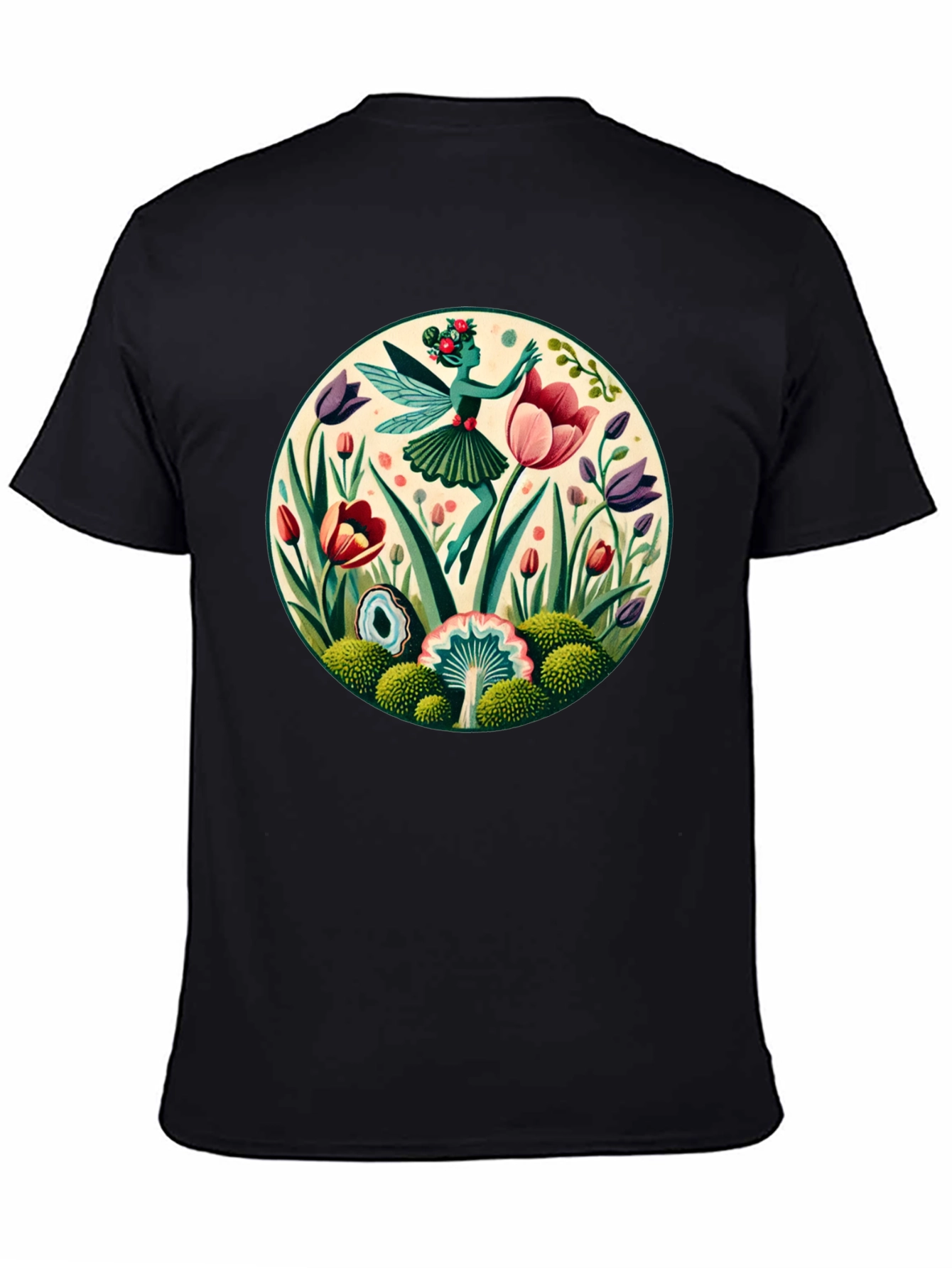 Fairy in Garden Graphic T-Shirt