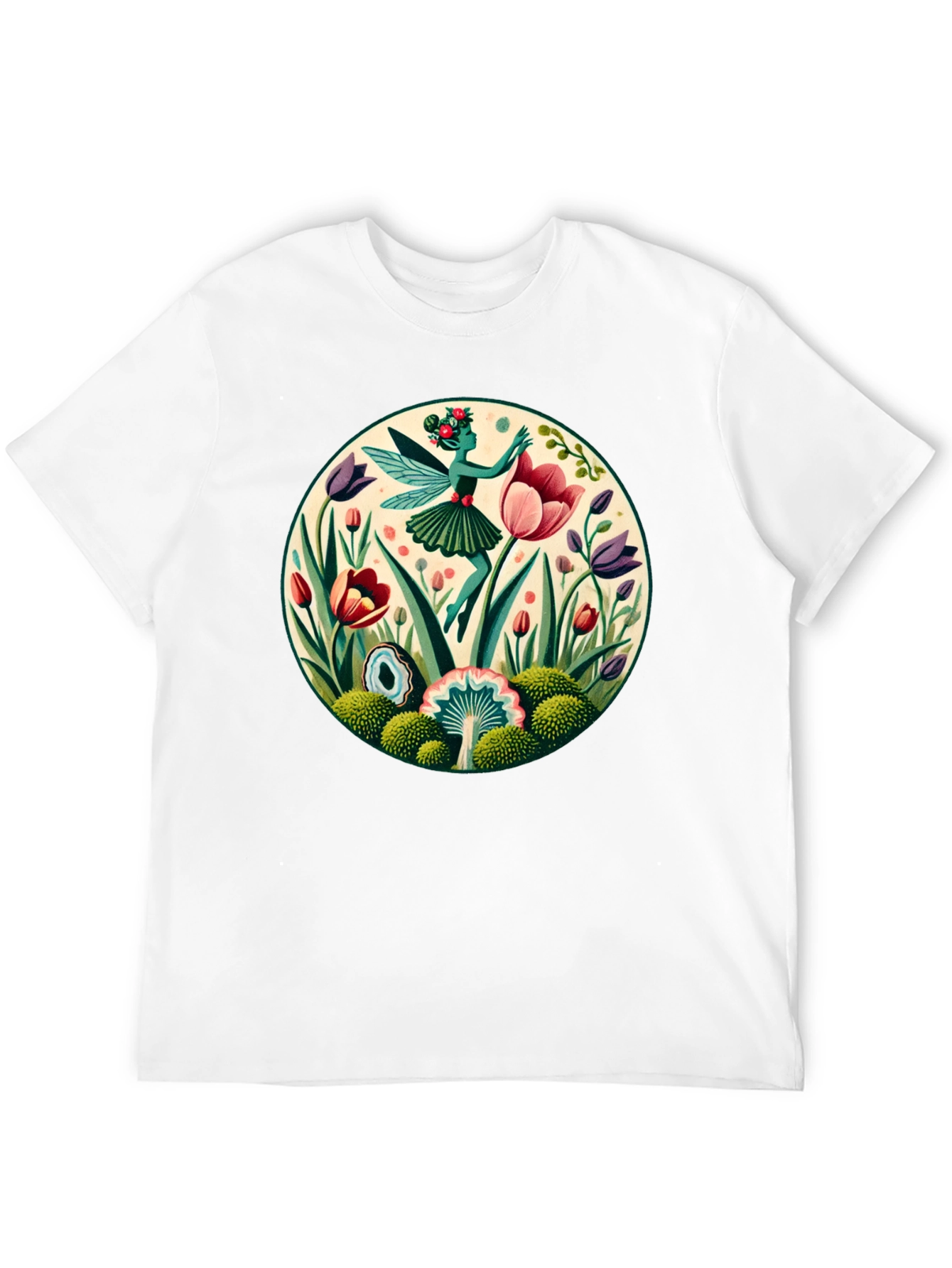 Fairy in Garden Graphic T-Shirt