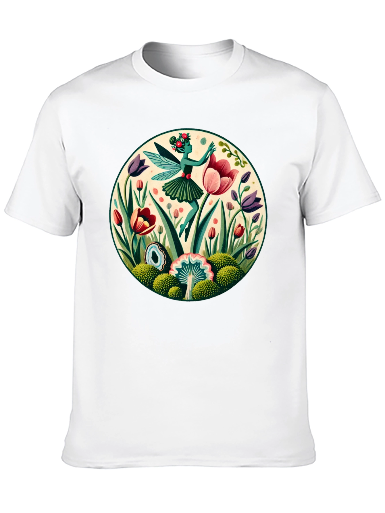 Fairy in Garden Graphic T-Shirt