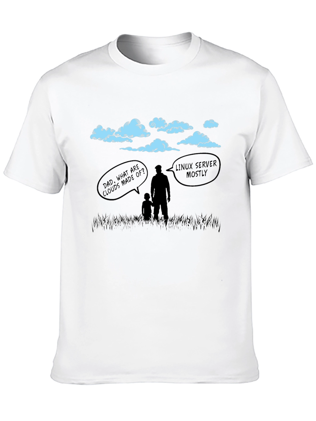 Linux Cloud Humor T-Shirt - Dad Joke Tee