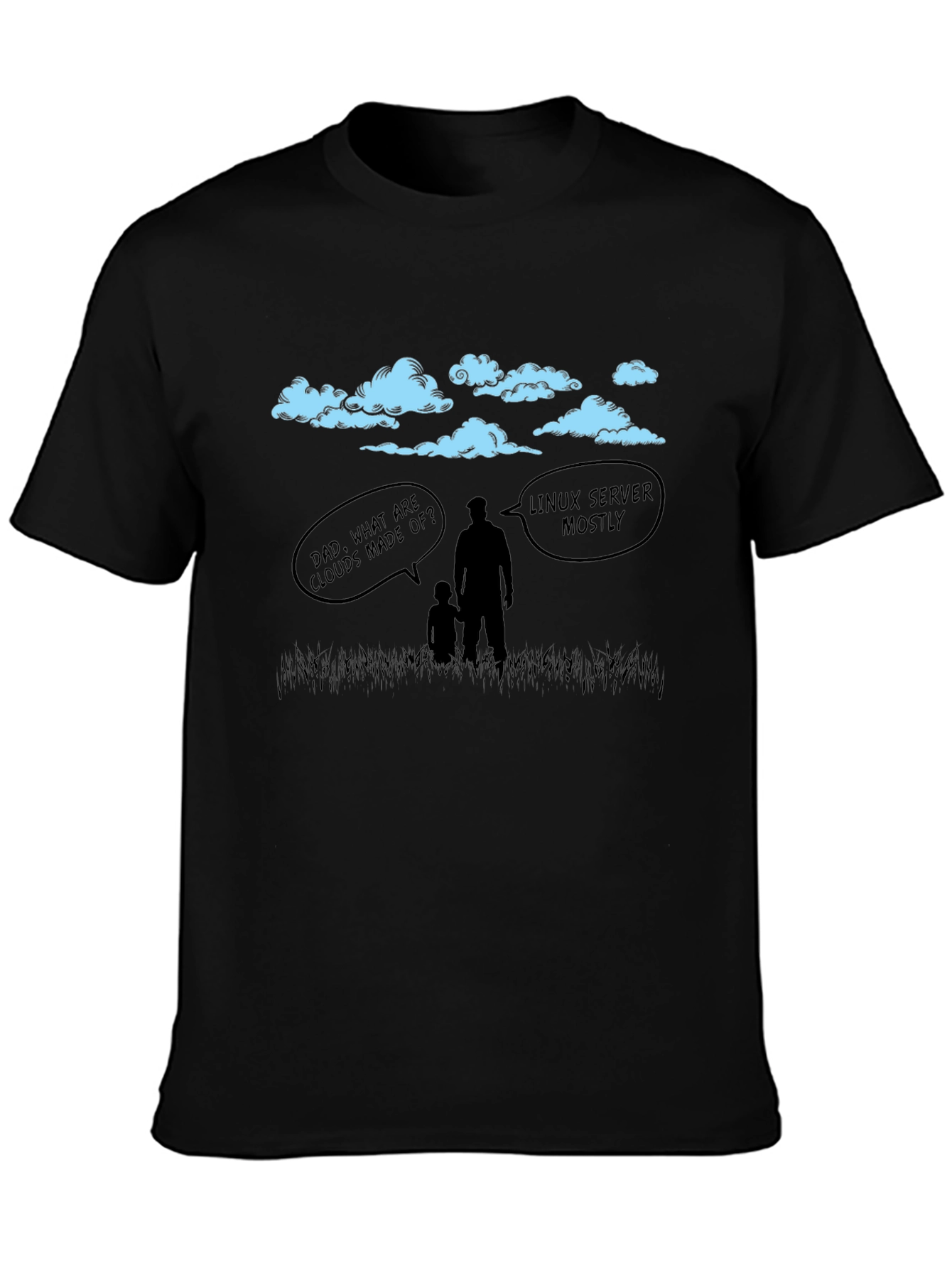 Linux Cloud Humor T-Shirt - Dad Joke Tee