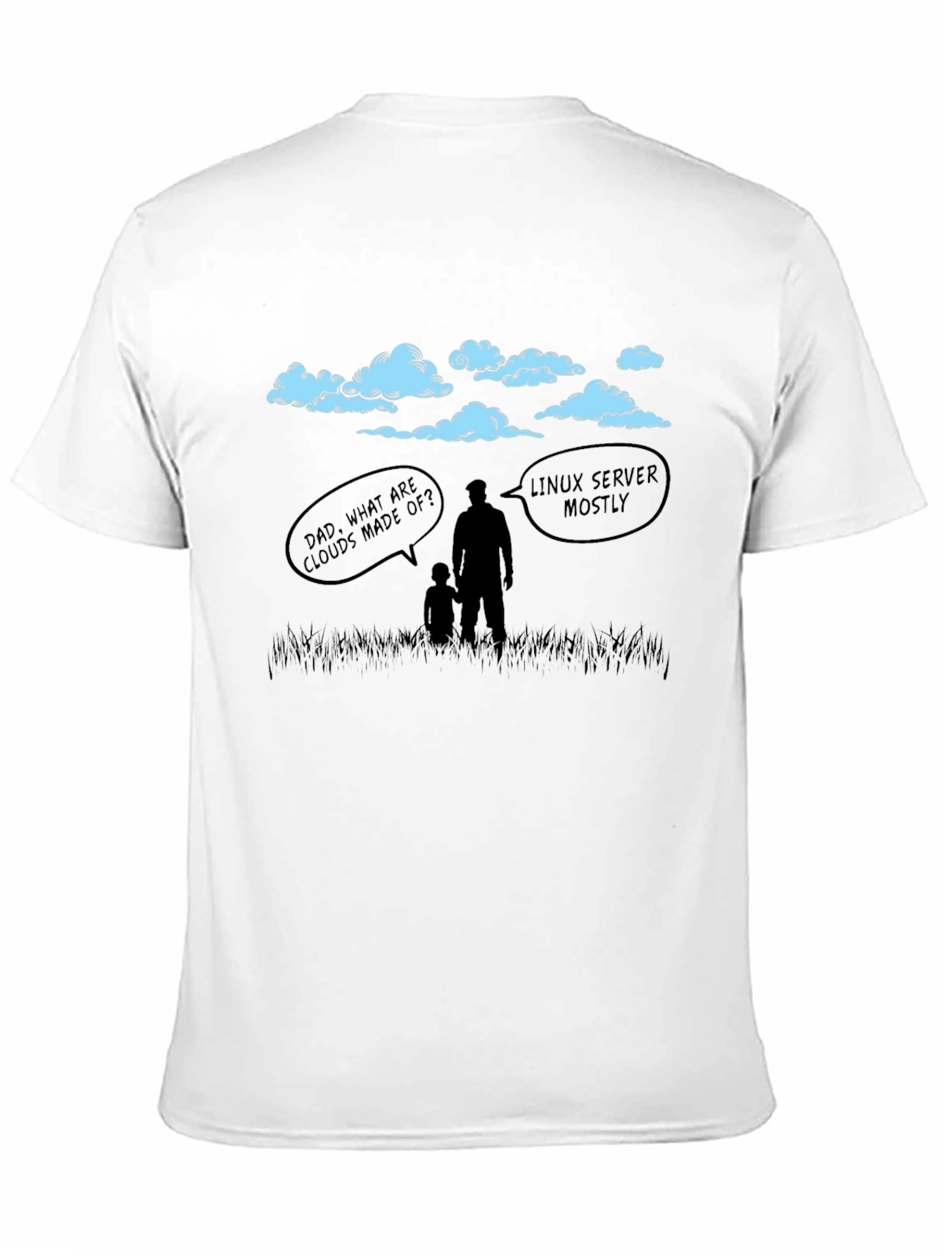 Linux Cloud Humor T-Shirt - Dad Joke Tee