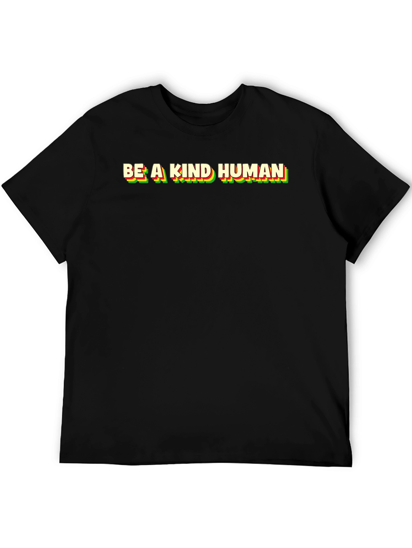 Be A Kind Human Graphic Tee - Black