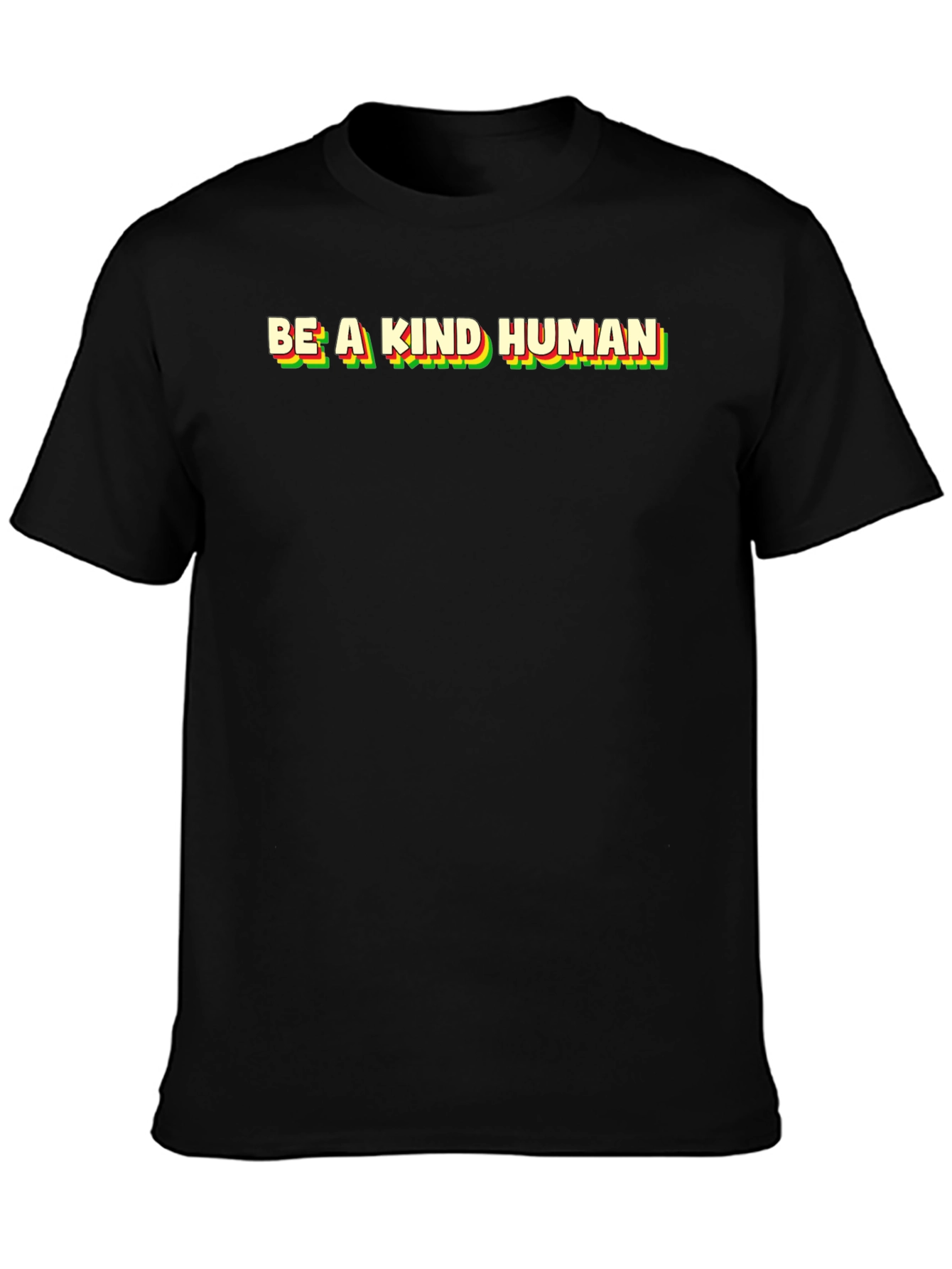 Be A Kind Human Graphic Tee - Black