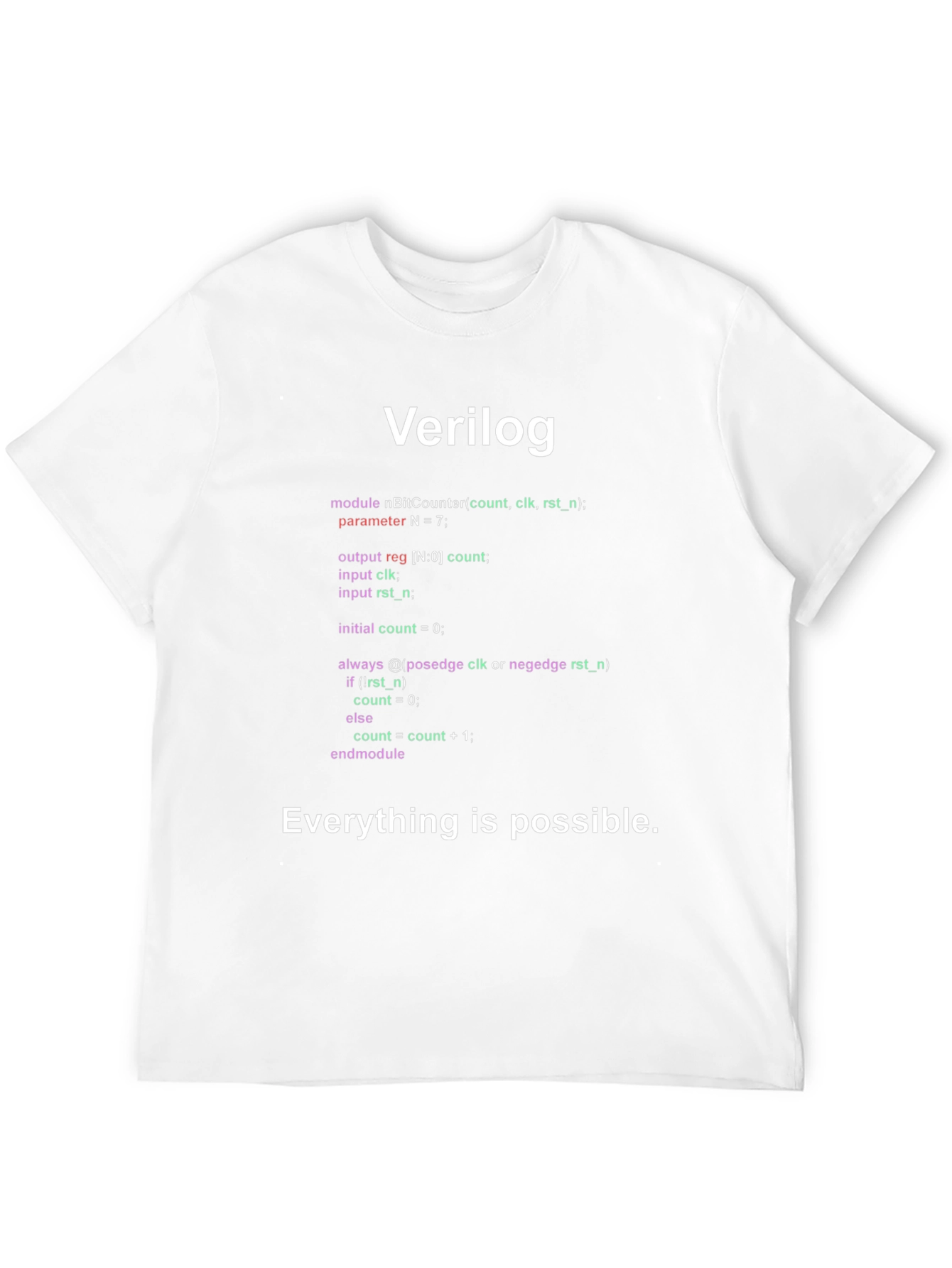Verilog Code T-Shirt - Everything Is Possible
