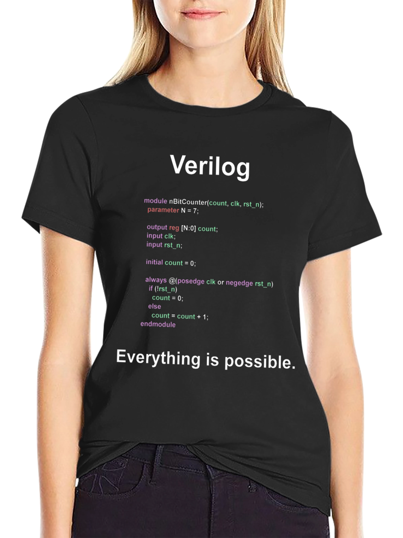 Verilog Code T-Shirt - Everything Is Possible