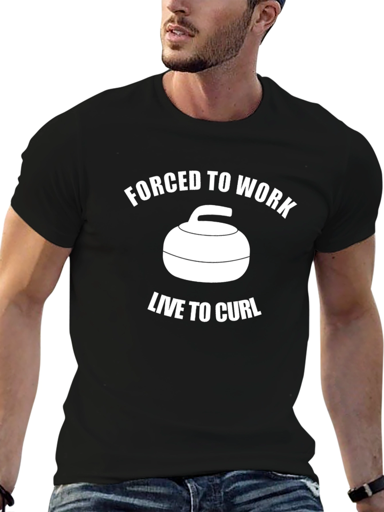 Forced to Work Live to Curl T-Shirt