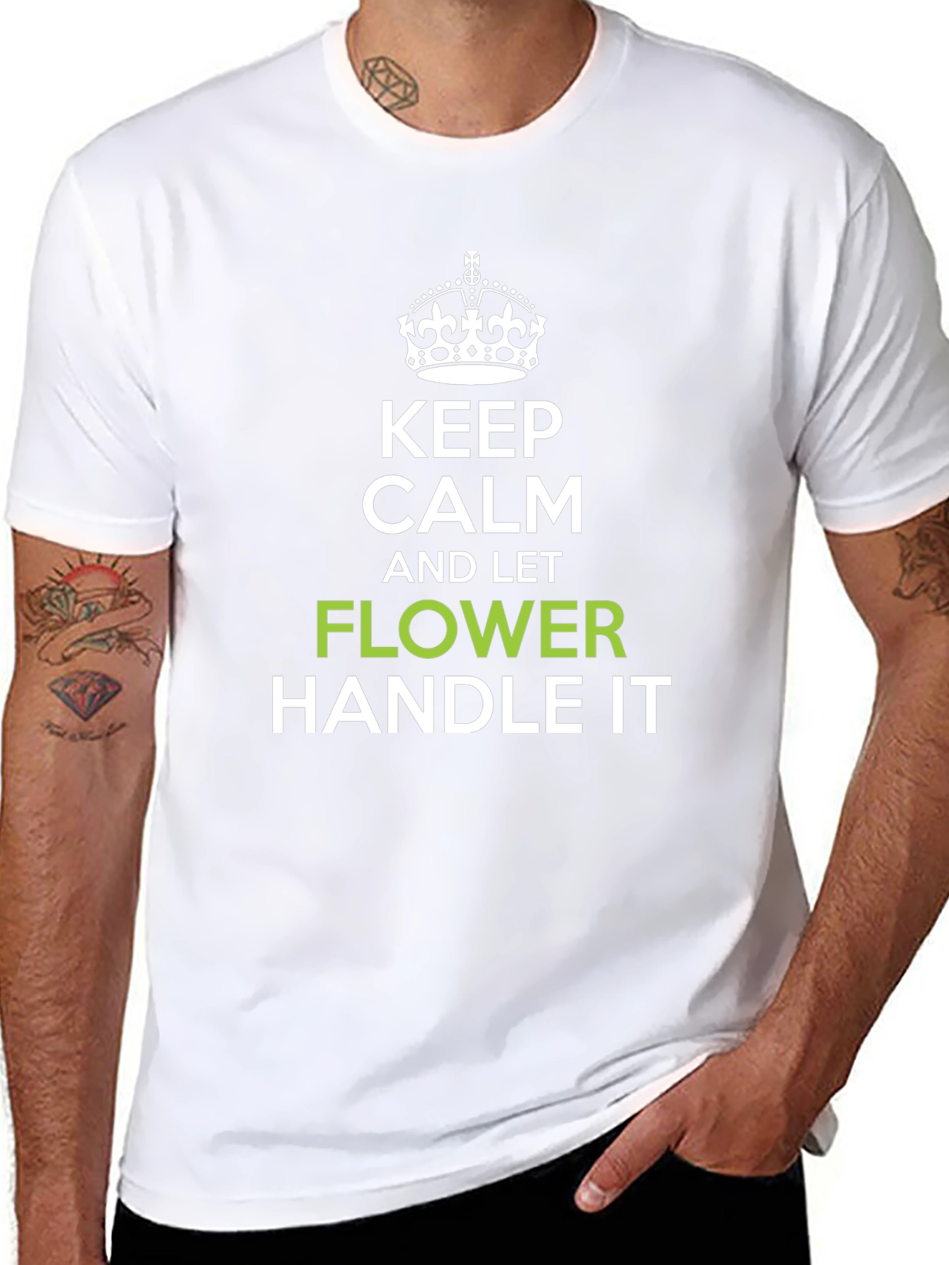 Keep Calm and Let Flower Handle It T-Shirt