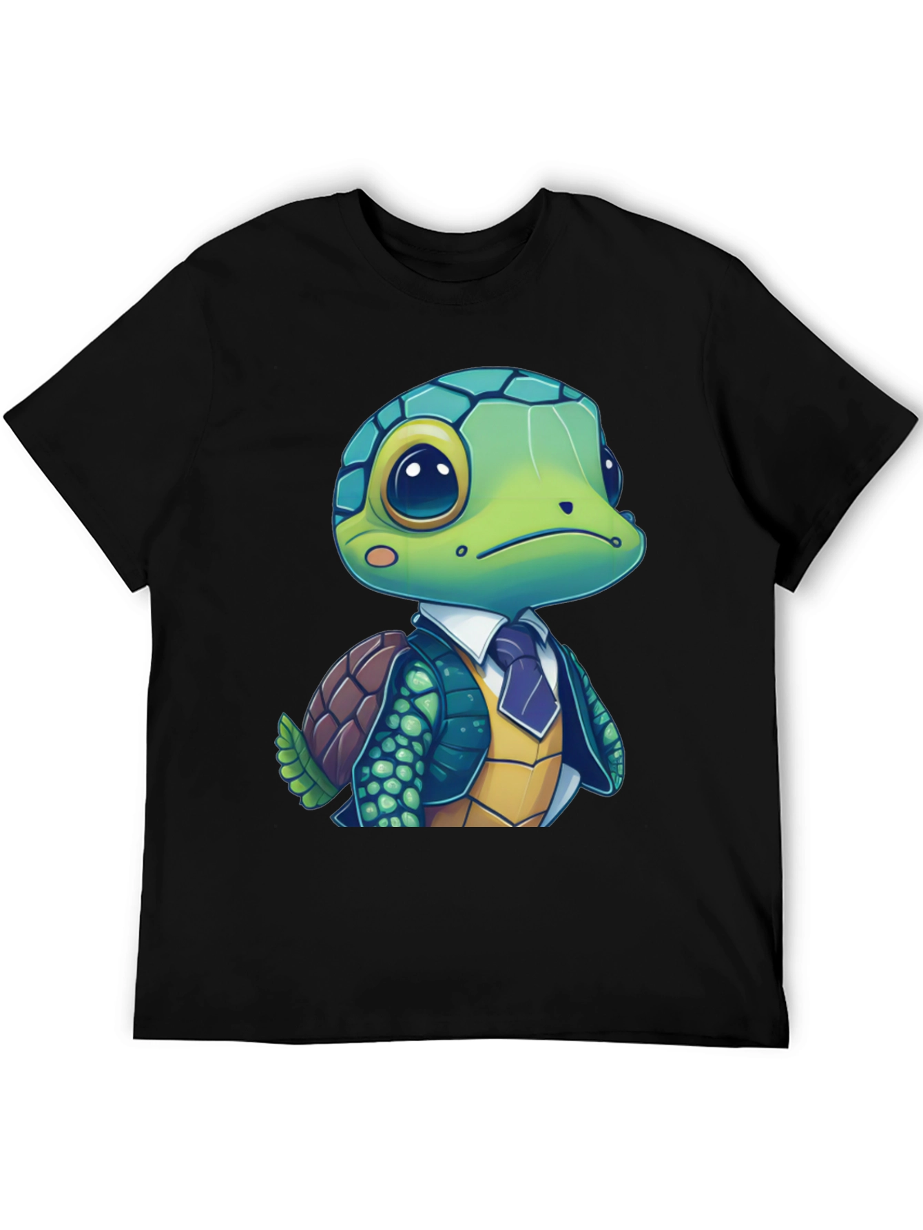 Turtle in Suit Graphic Tee - Premium Cotton Blend