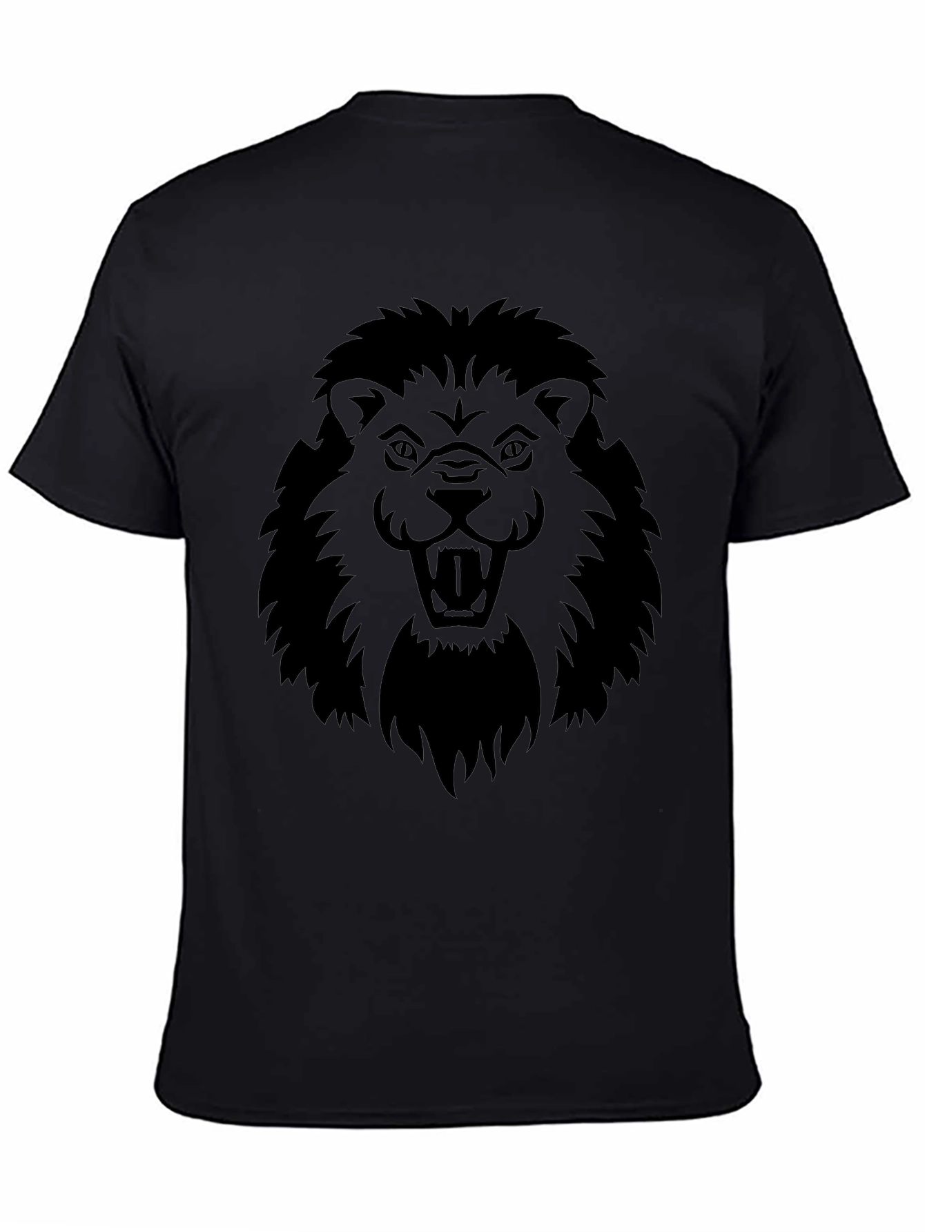 Black Lion Graphic Tee - Fierce & Bold Design