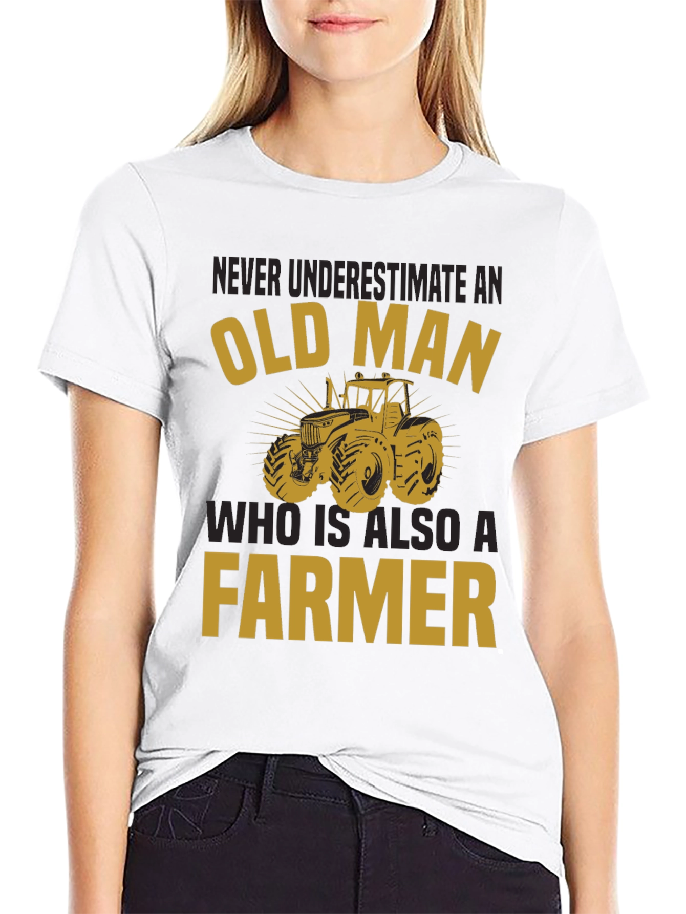Old Man Farmer T-Shirt