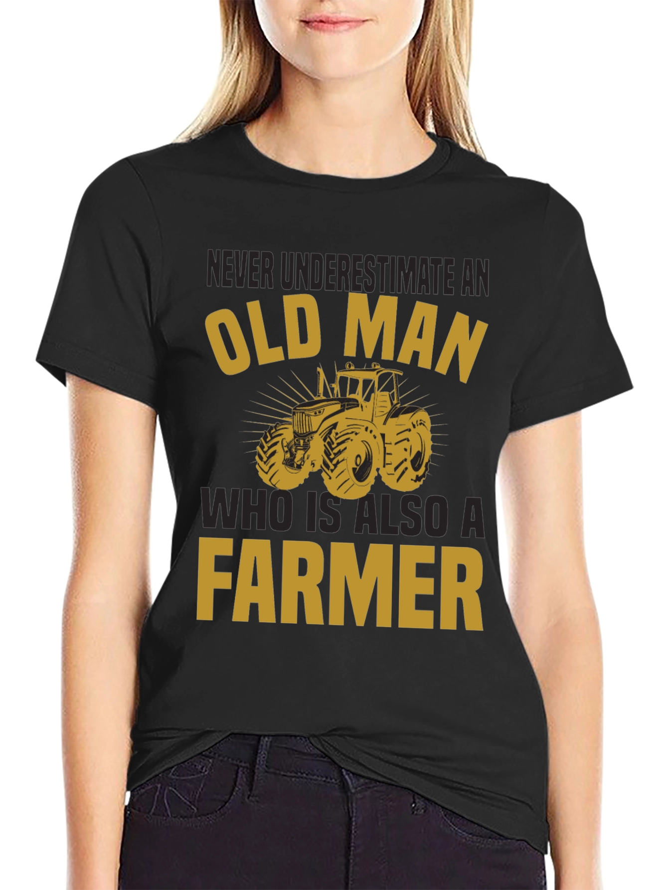 Old Man Farmer T-Shirt