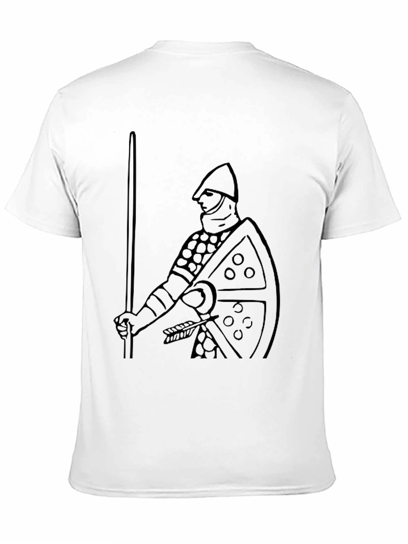 Knight Graphic T-Shirt - Black Cotton Tee