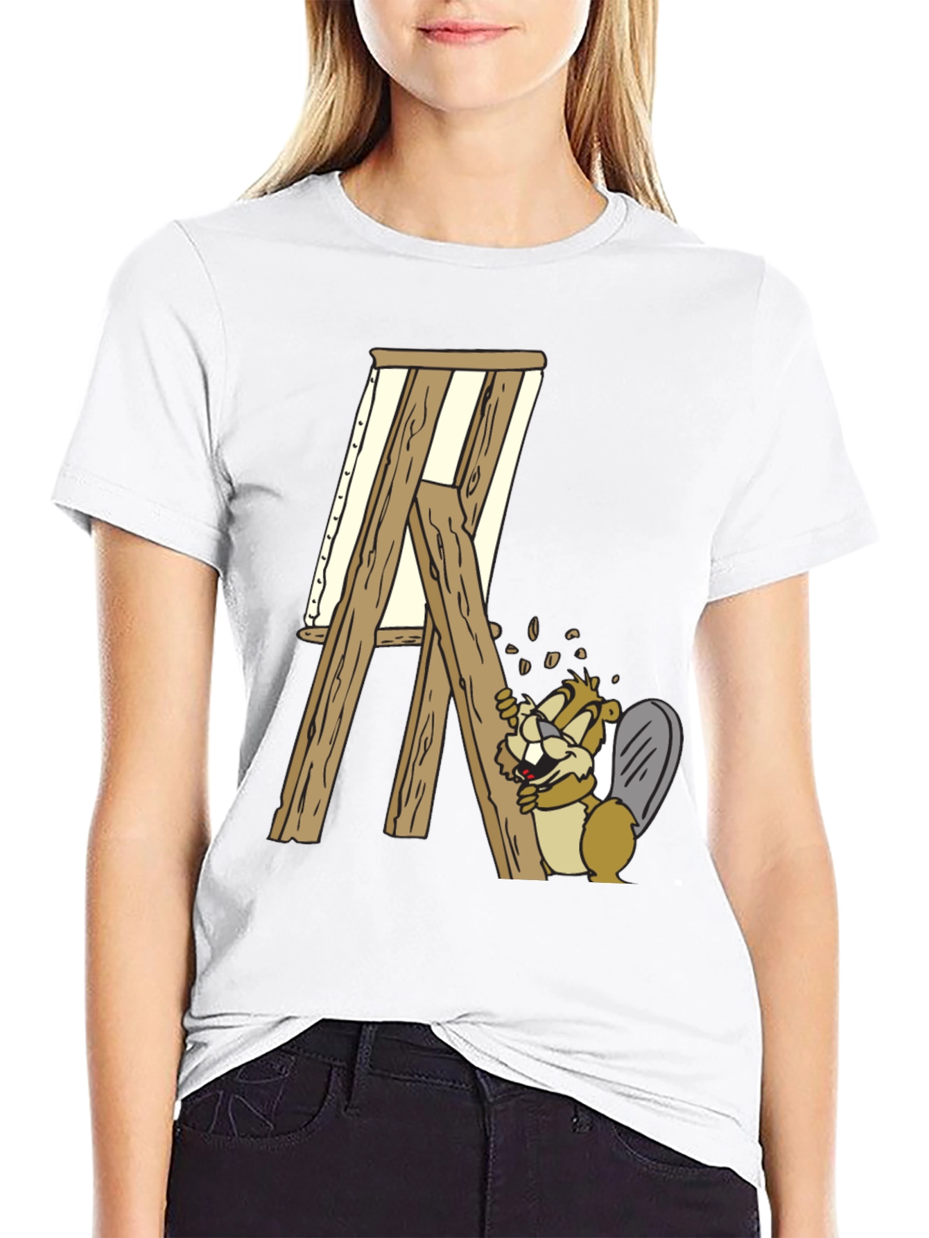 Beaver Artist Graphic T-Shirt