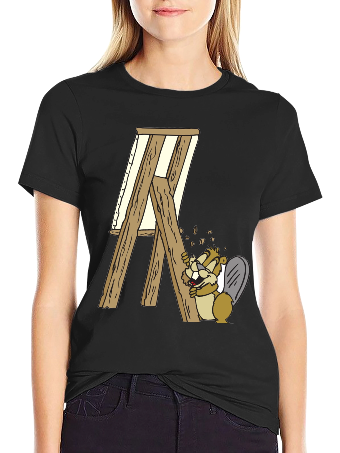Beaver Artist Graphic T-Shirt