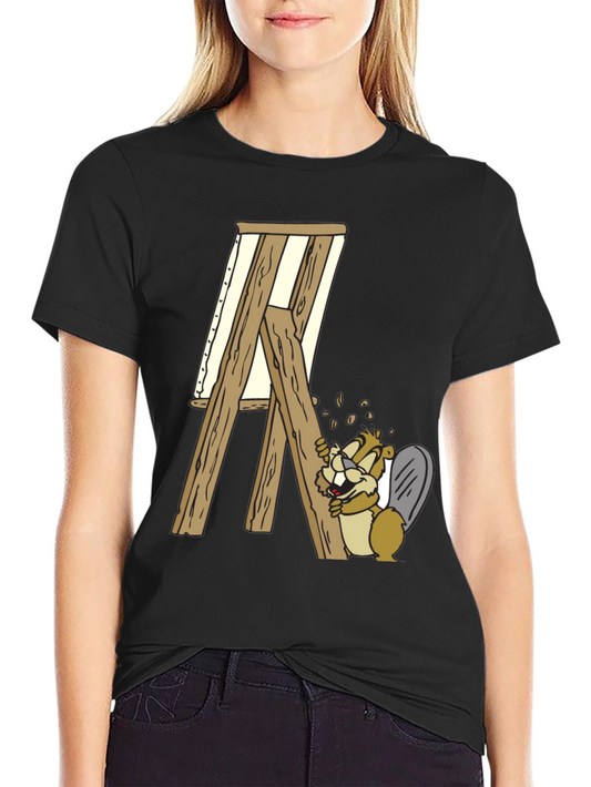 Beaver Artist Graphic T-Shirt
