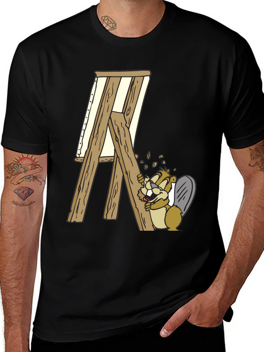Beaver Artist Graphic T-Shirt