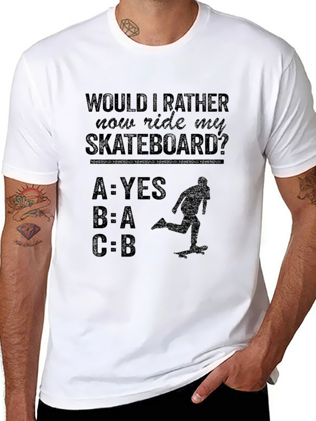 Ride My Skateboard T-Shirt Funny Novelty Tee