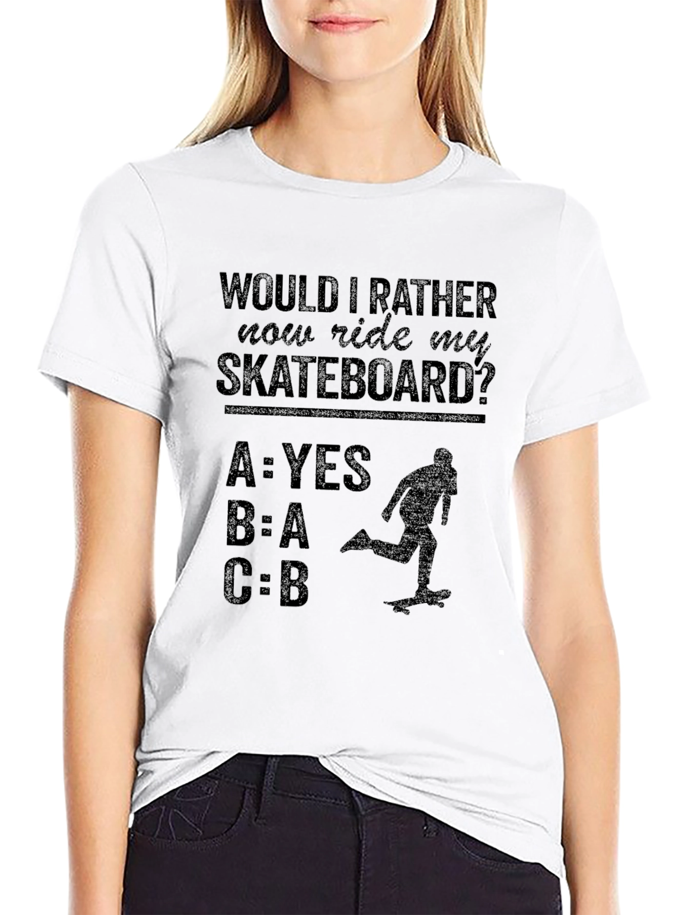 Ride My Skateboard T-Shirt Funny Novelty Tee