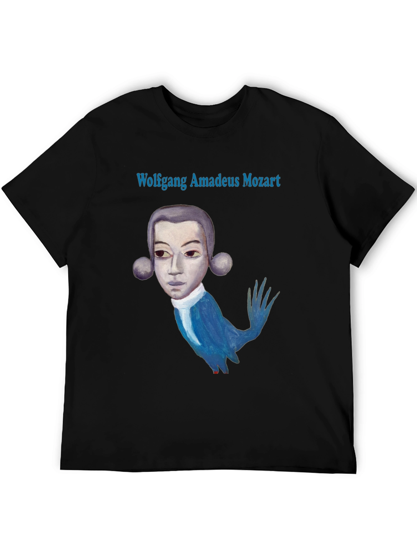 Wolfgang Amadeus Mozart Graphic T-Shirt - Black