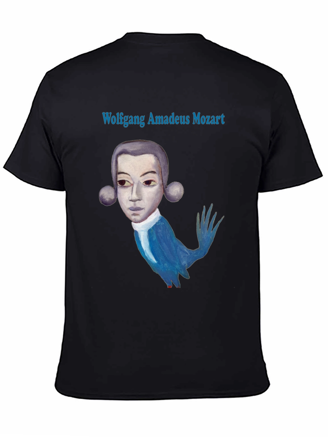 Wolfgang Amadeus Mozart Graphic T-Shirt - Black