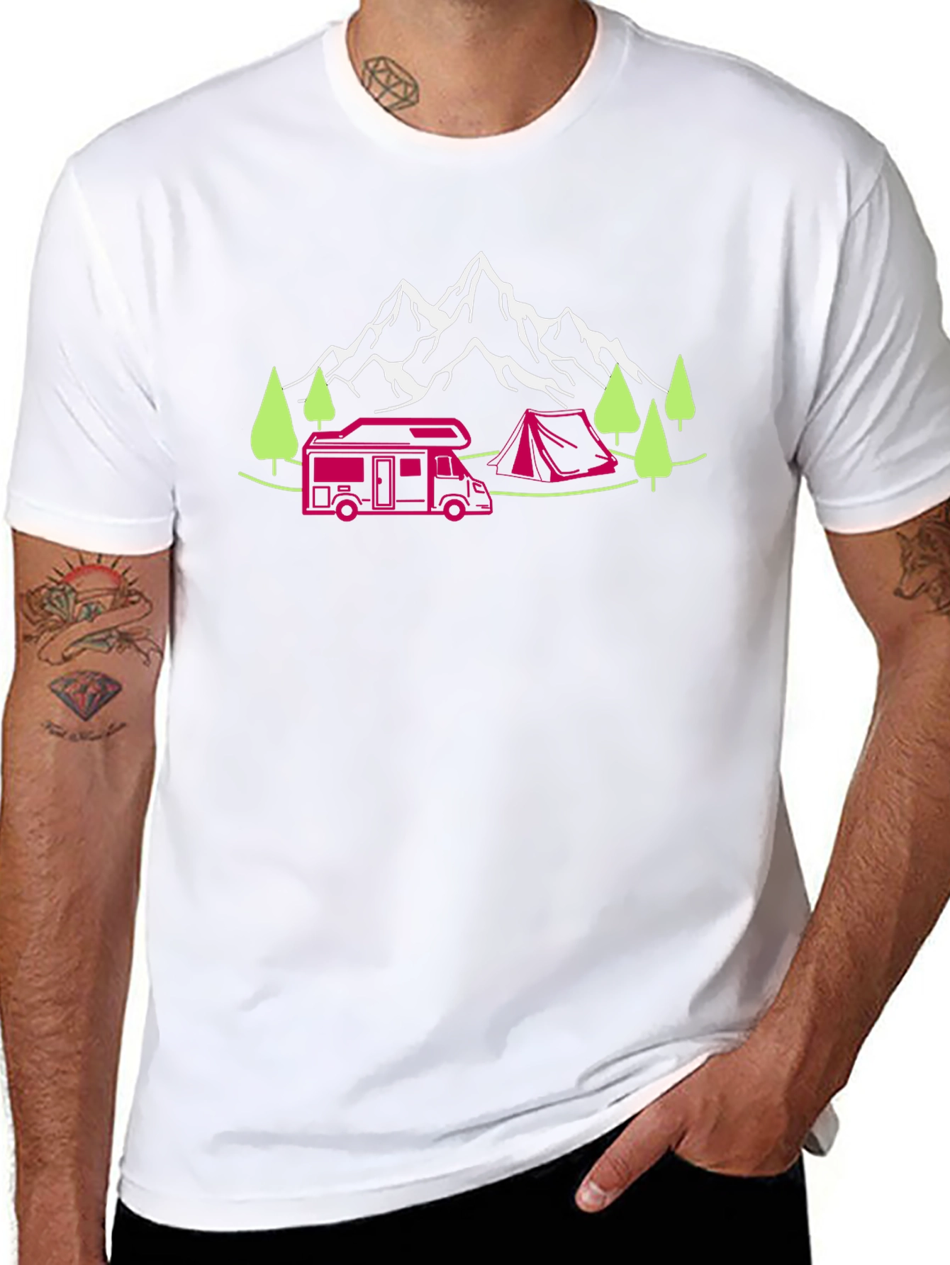 Camping Adventure Graphic T-Shirt