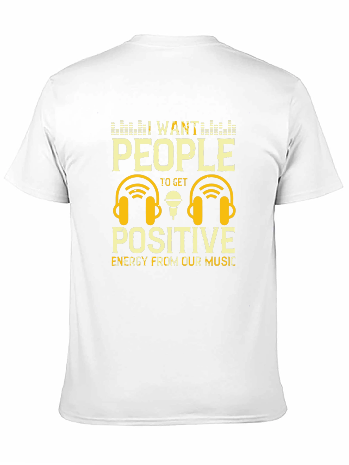 Positive Energy Music T-Shirt - DJ Headphones Graphic Tee