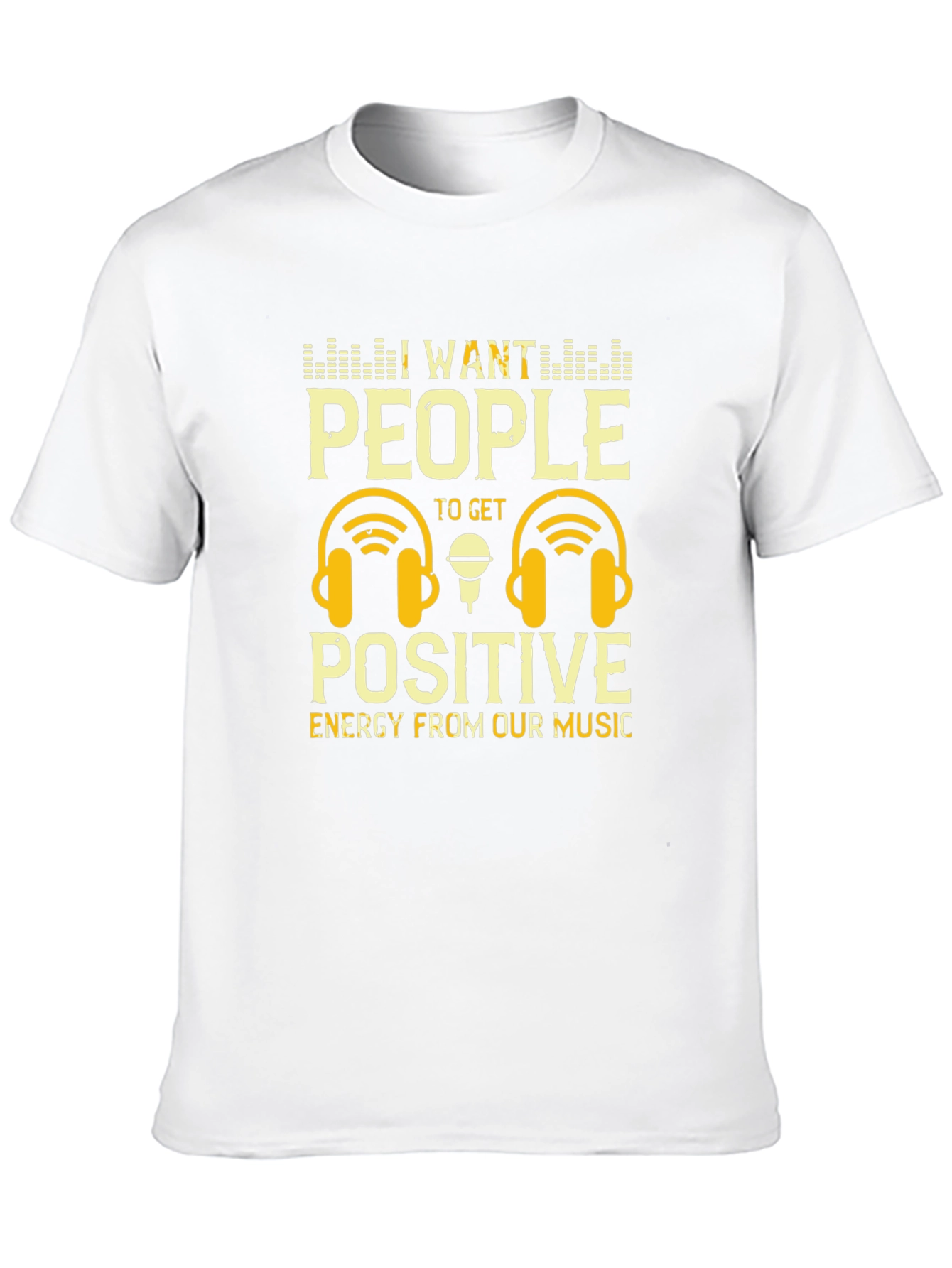 Positive Energy Music T-Shirt - DJ Headphones Graphic Tee
