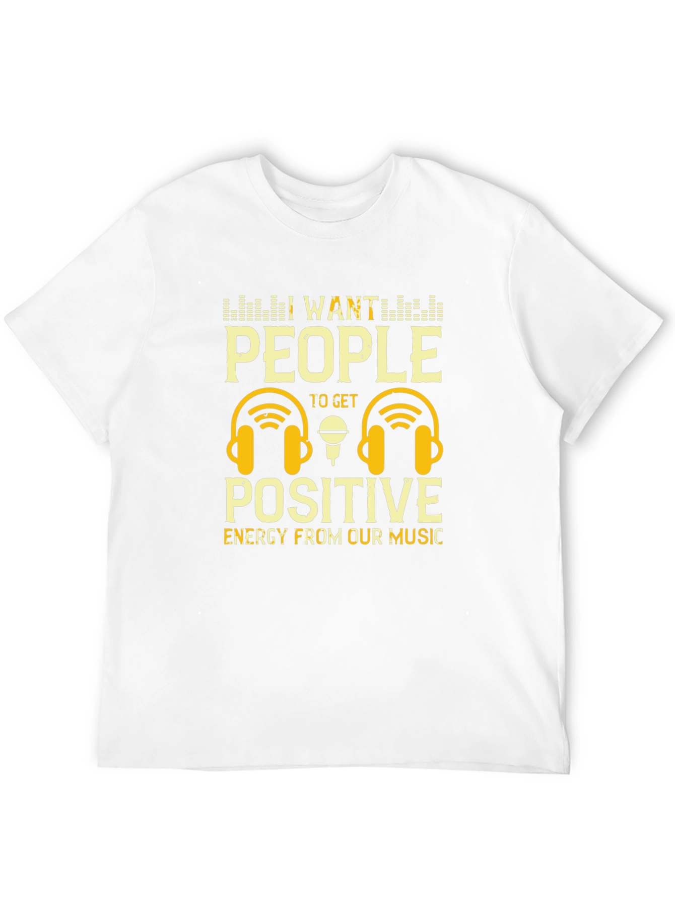 Positive Energy Music T-Shirt - DJ Headphones Graphic Tee