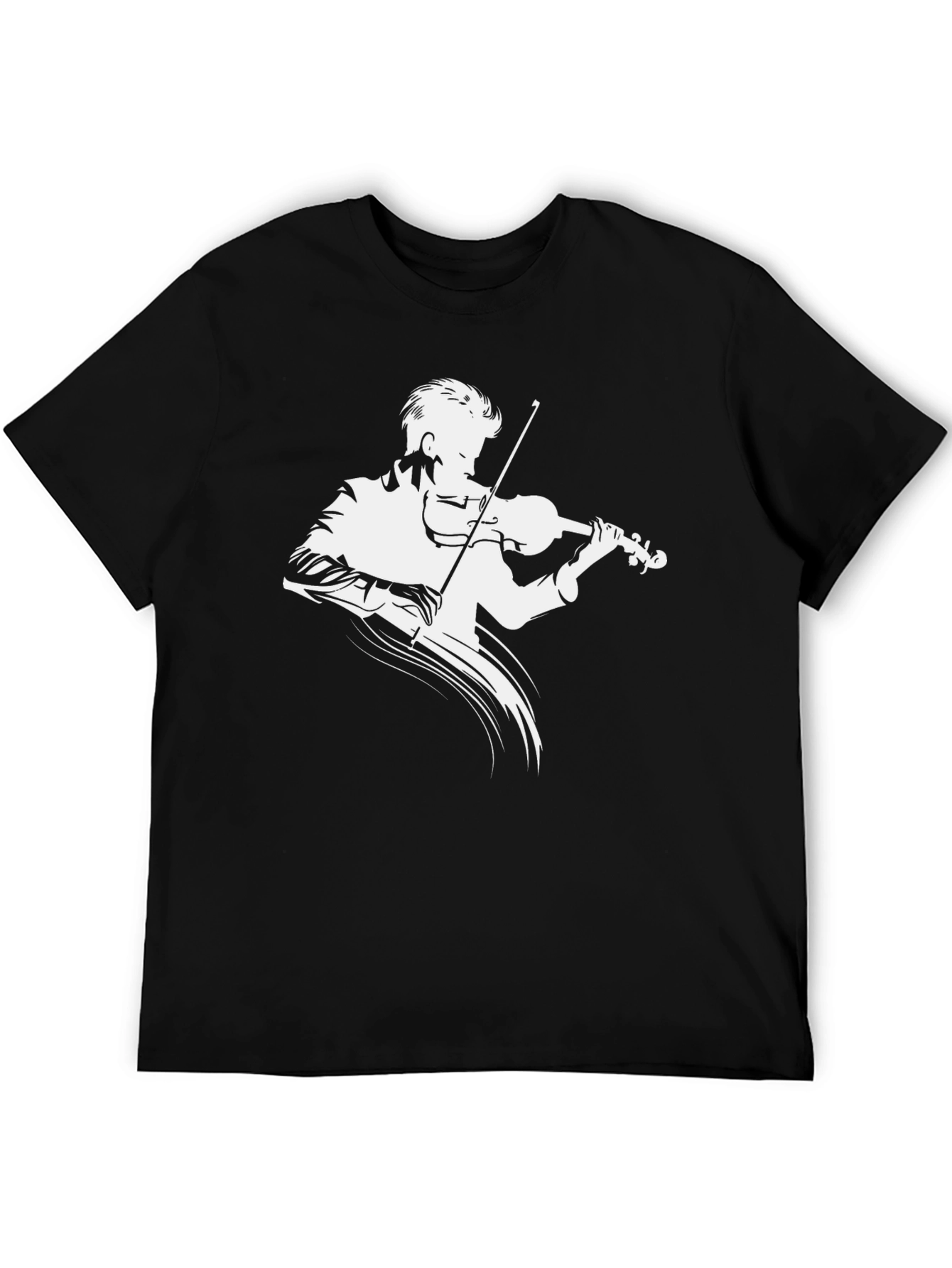 Violinist Graphic T-Shirt - Classic Black Tee