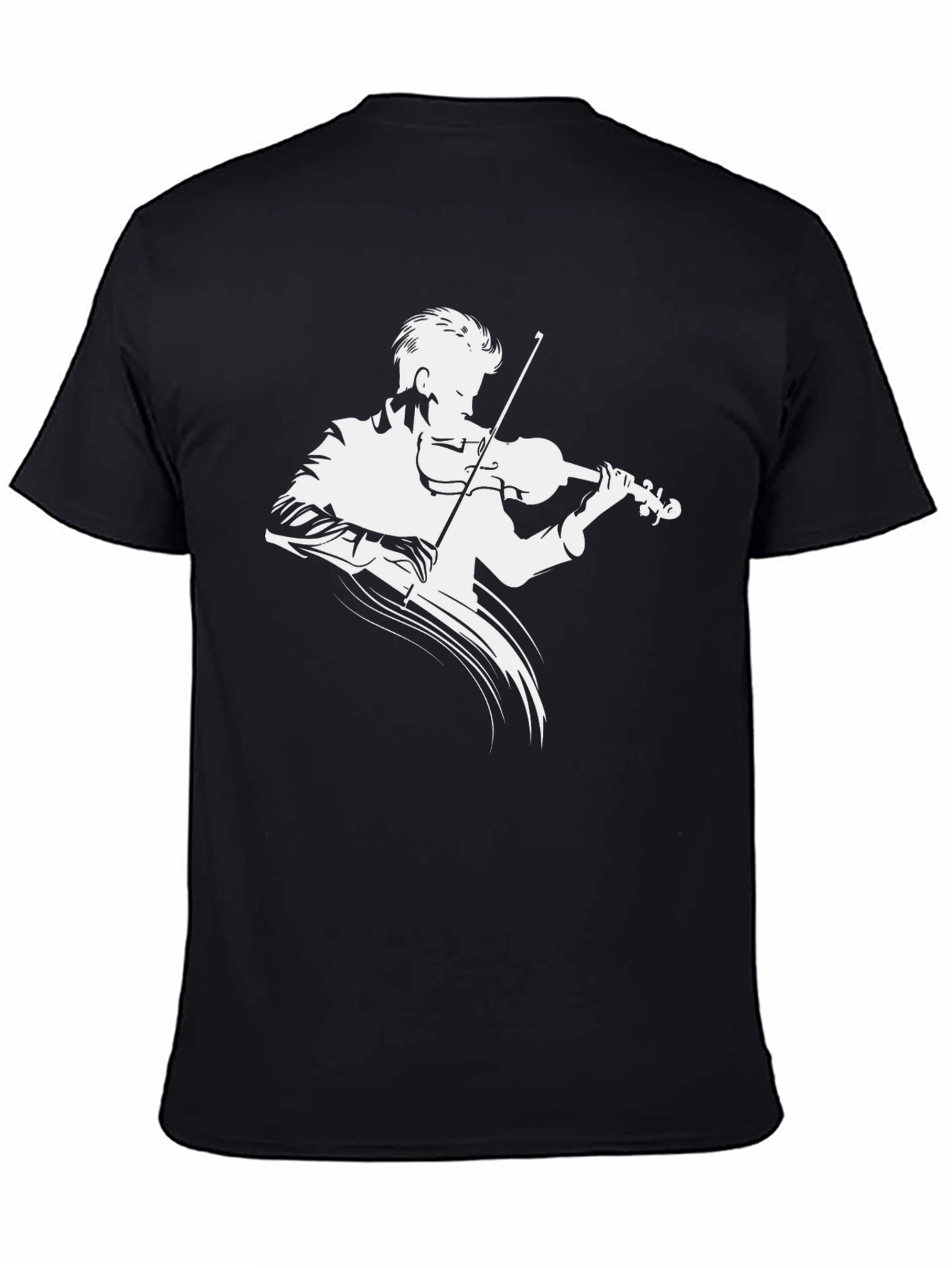 Violinist Graphic T-Shirt - Classic Black Tee