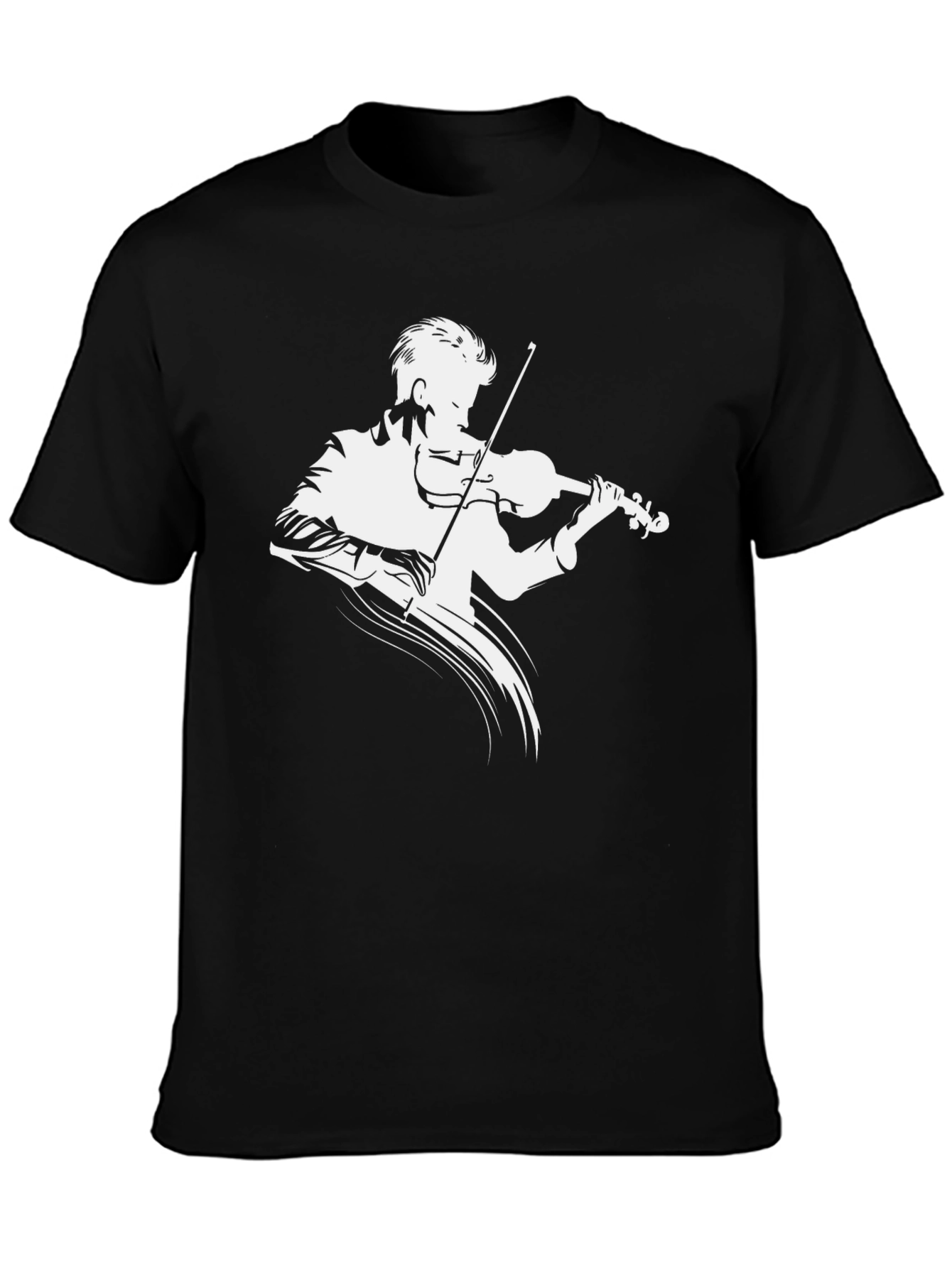 Violinist Graphic T-Shirt - Classic Black Tee
