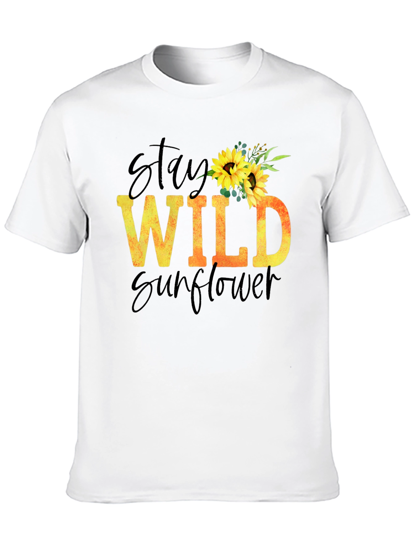 Stay Wild Sunflower Graphic T-Shirt