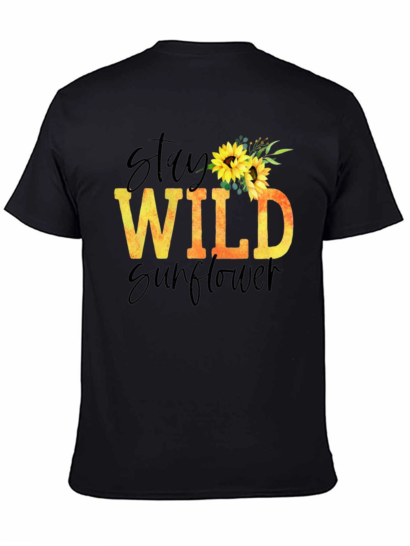 Stay Wild Sunflower Graphic T-Shirt