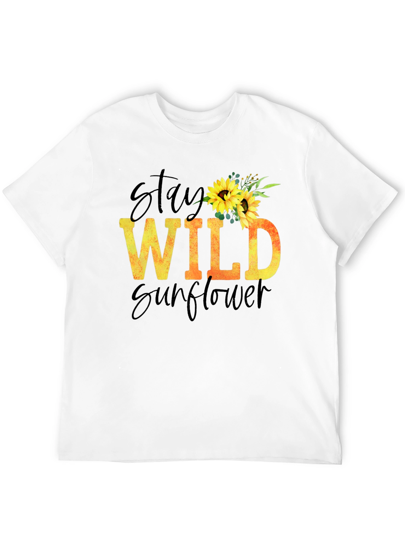 Stay Wild Sunflower Graphic T-Shirt