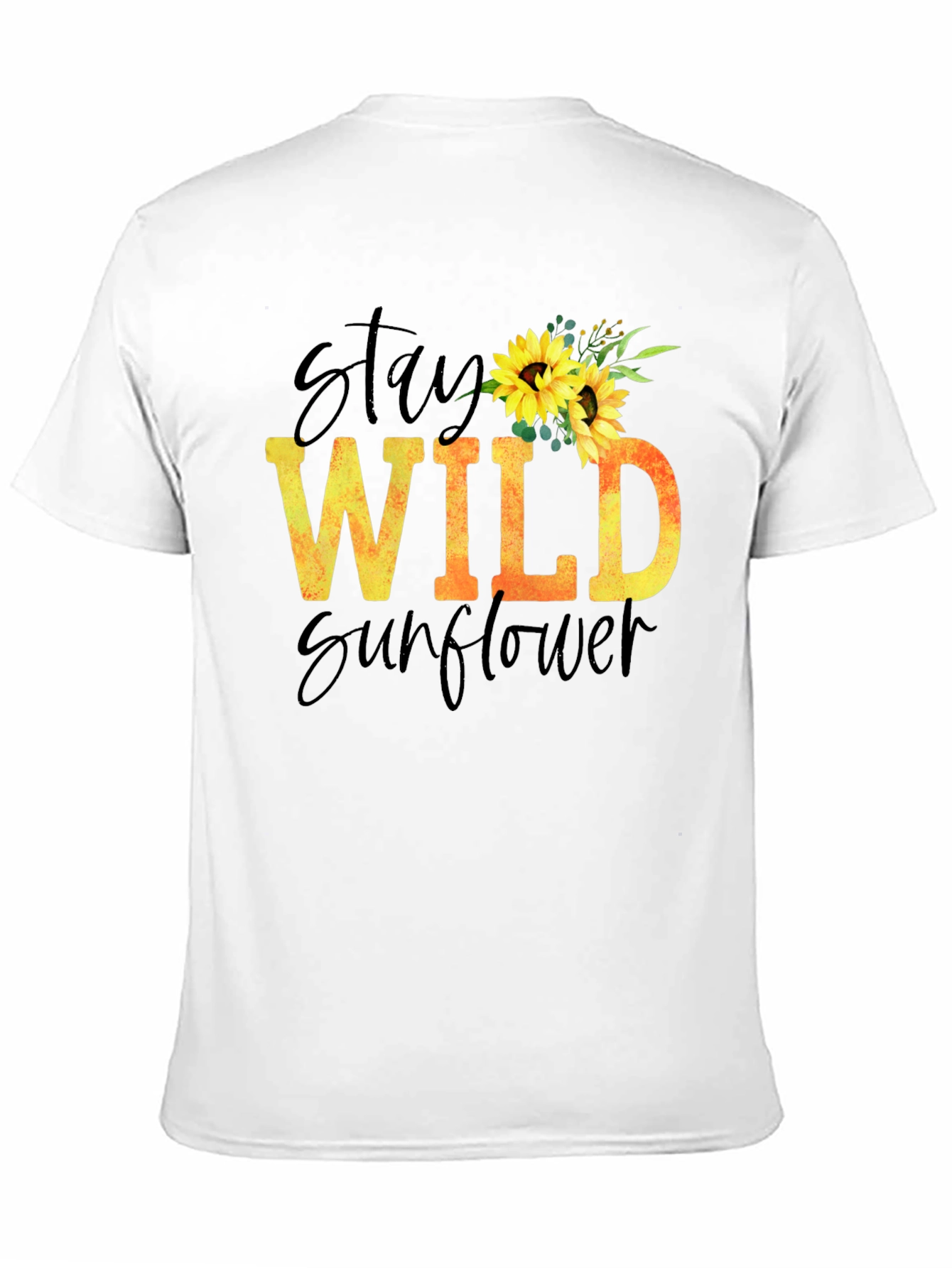 Stay Wild Sunflower Graphic T-Shirt