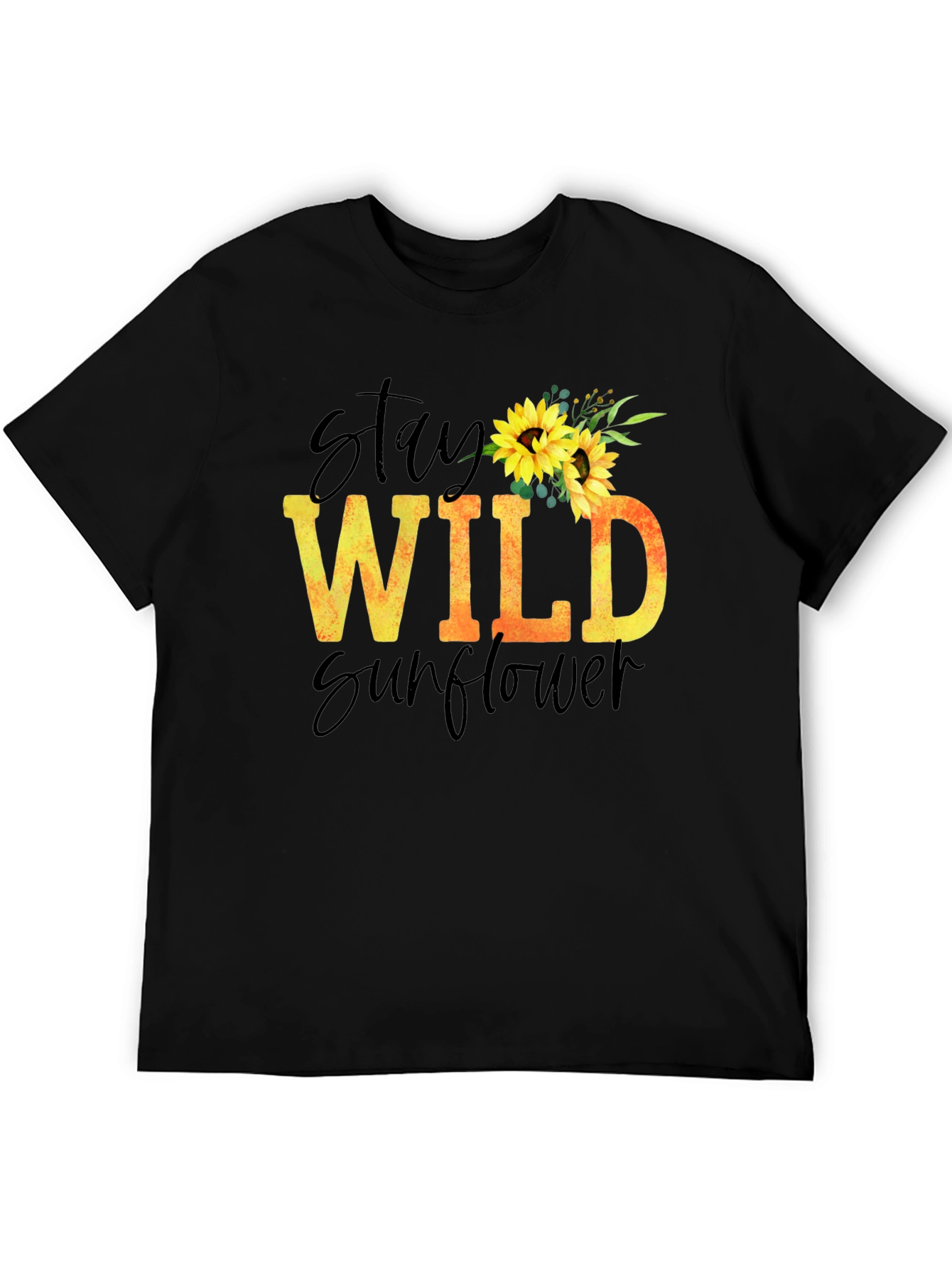 Stay Wild Sunflower Graphic T-Shirt