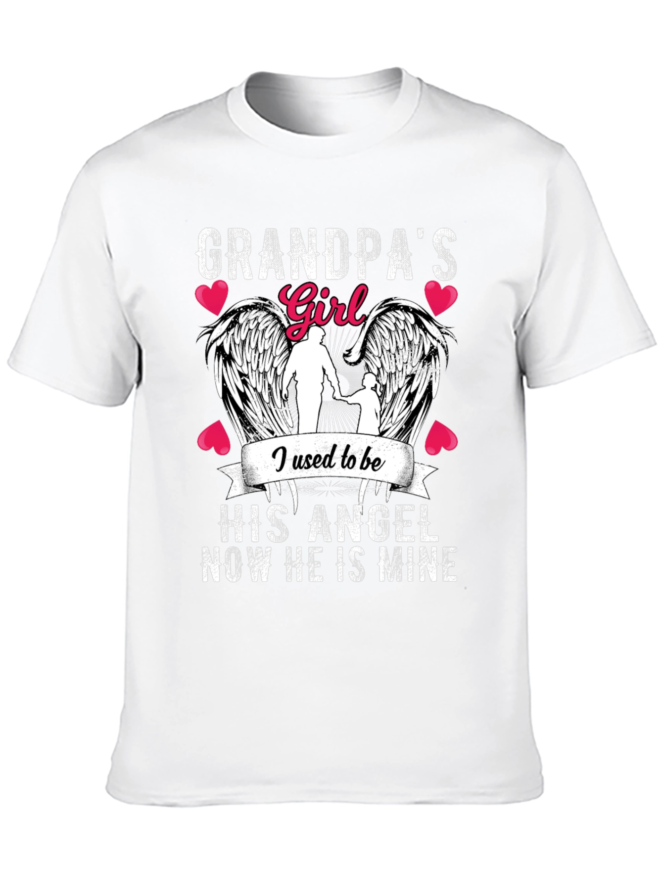 Grandpas Girl Angel Wings T-Shirt