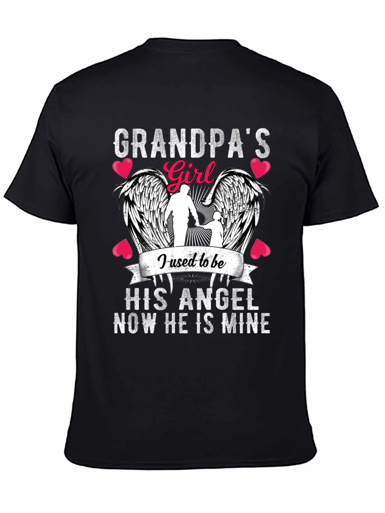 Grandpas Girl Angel Wings T-Shirt