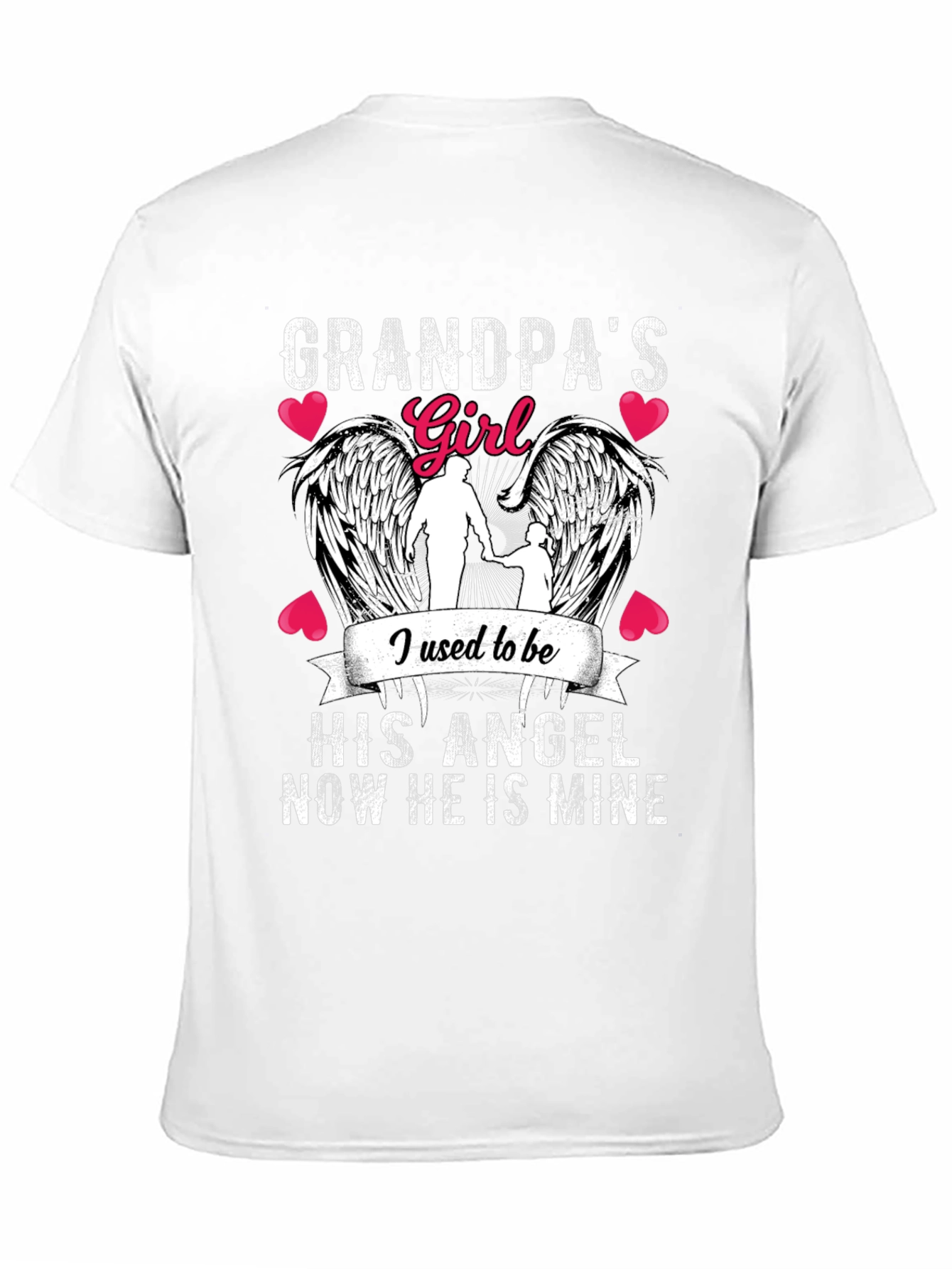 Grandpas Girl Angel Wings T-Shirt