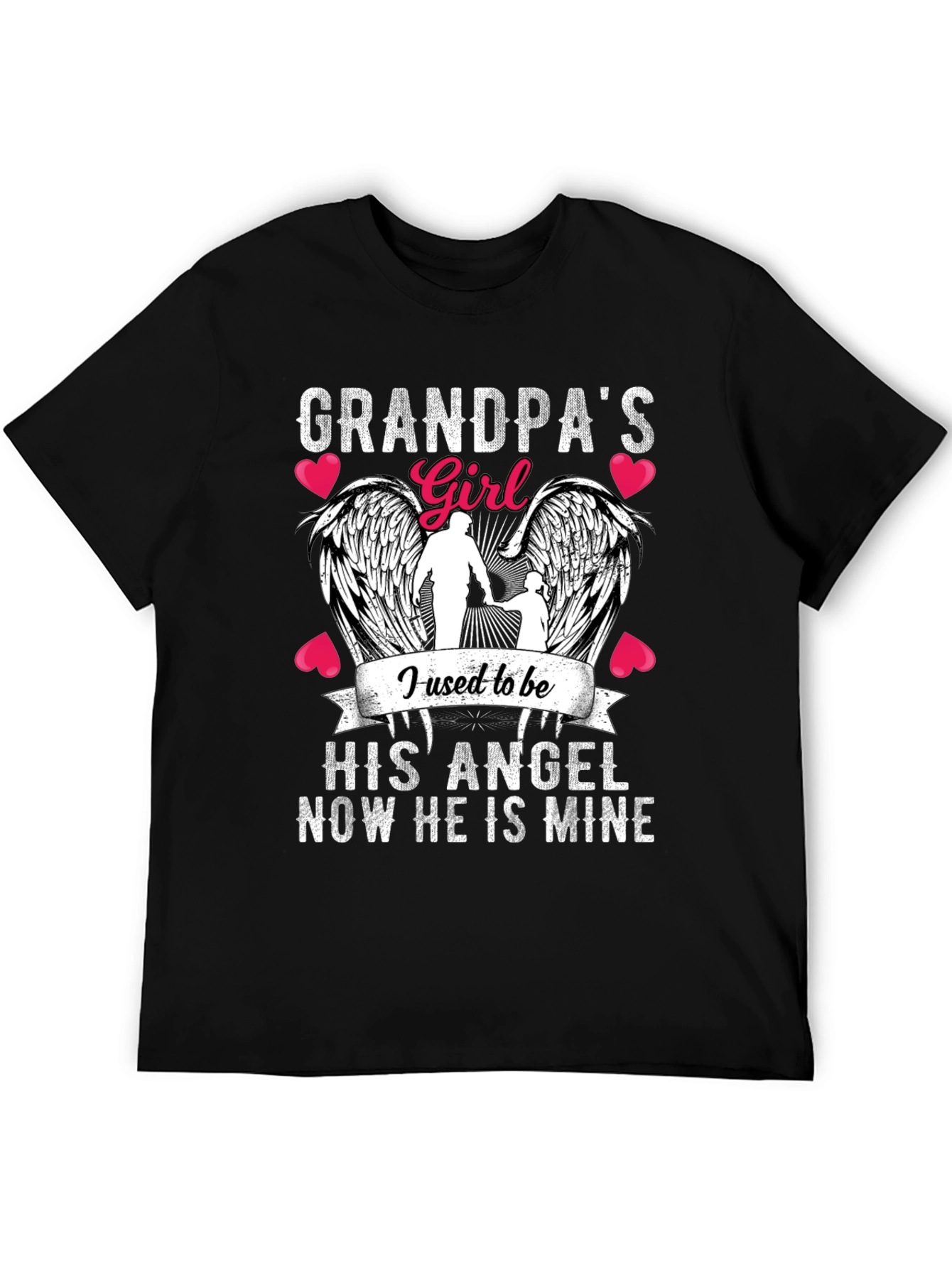 Grandpas Girl Angel Wings T-Shirt