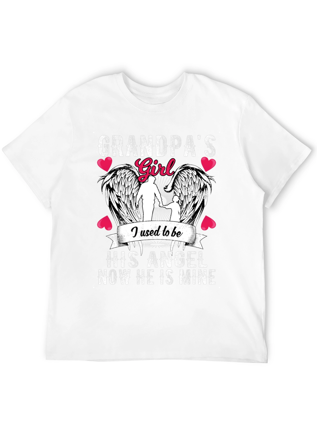 Grandpas Girl Angel Wings T-Shirt