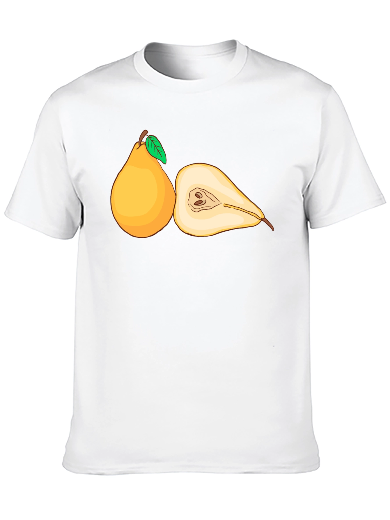 Pear Graphic Black T-Shirt