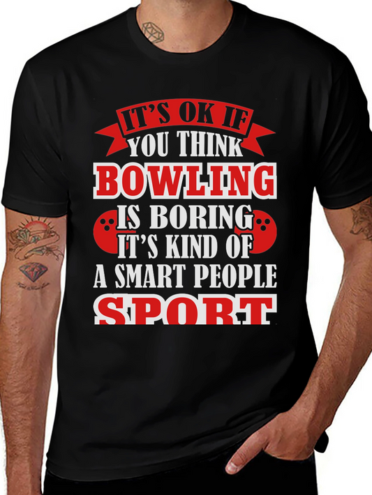 Bowling Smart People Sport Graphic T-Shirt