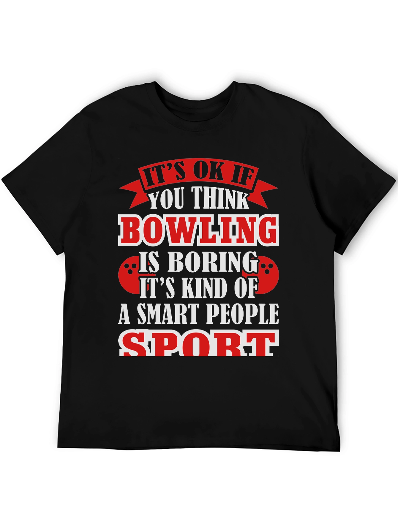 Bowling Smart People Sport Graphic T-Shirt