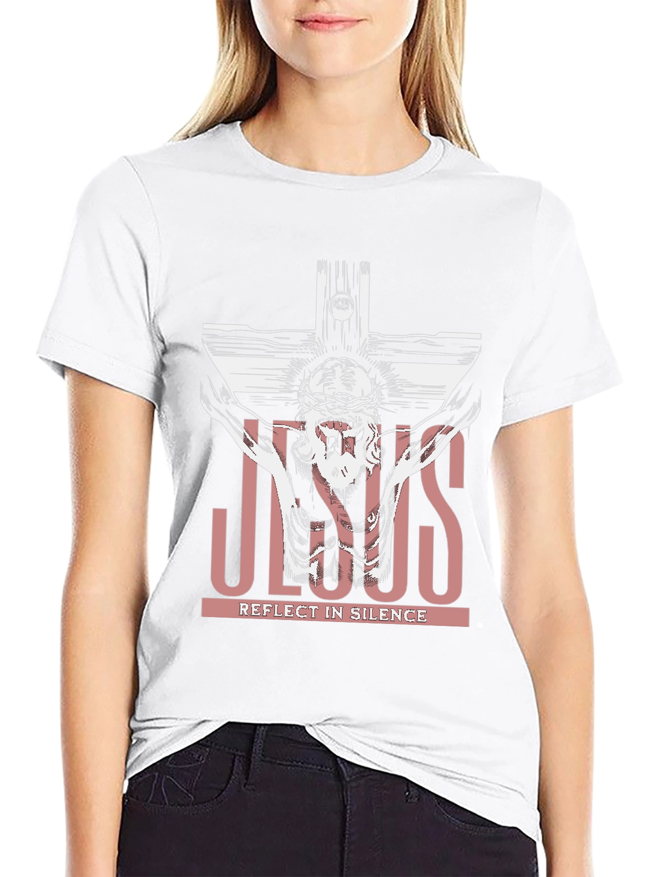 Jesus Reflect in Silence T-Shirt